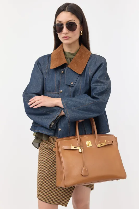 1994 Gold Courchevel Birkin 35 Bag sold by VSP Consignment