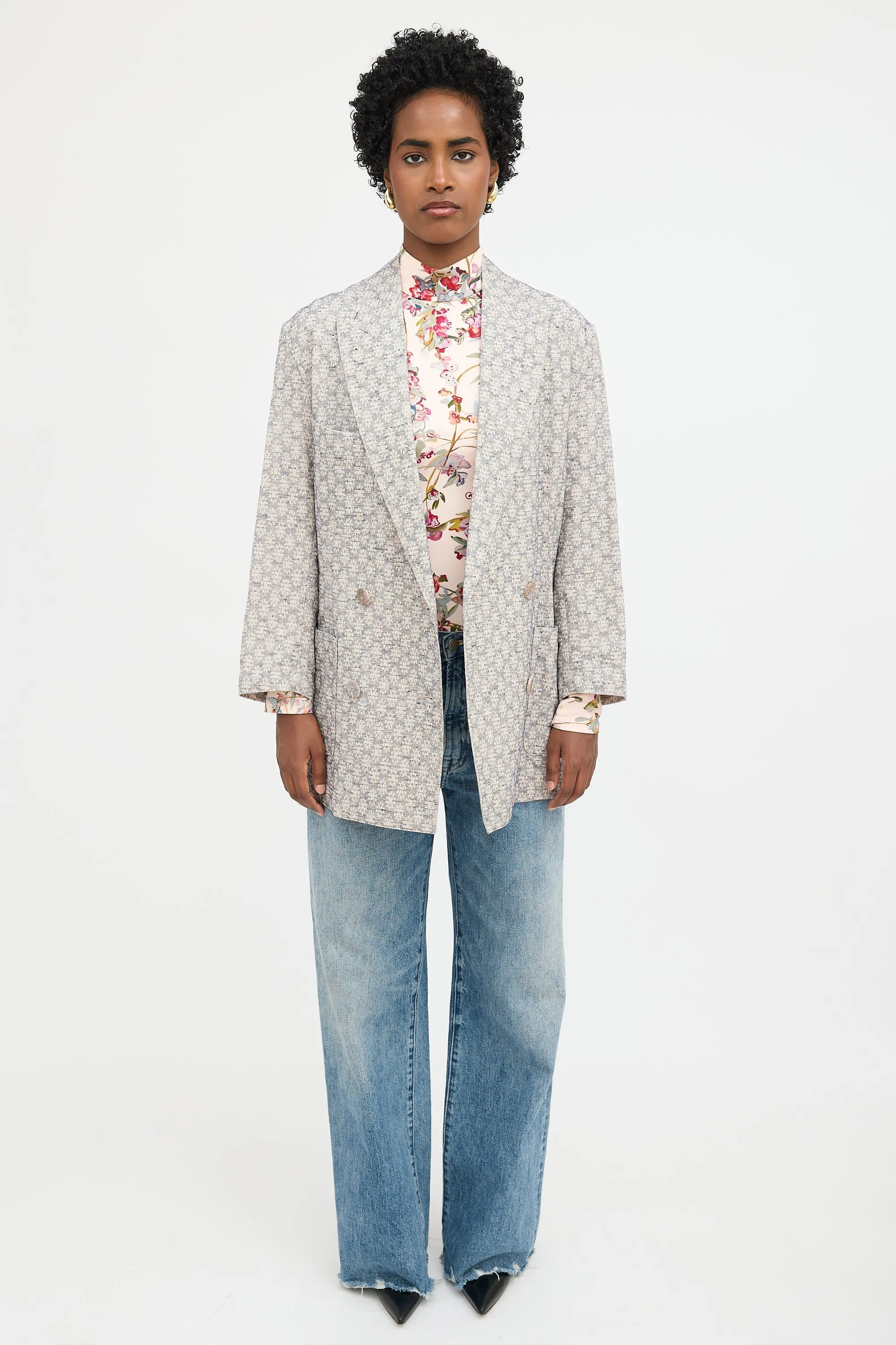 Floral Jacquard Jay Blazer sold by VSP Consignment product image thumbnail 2