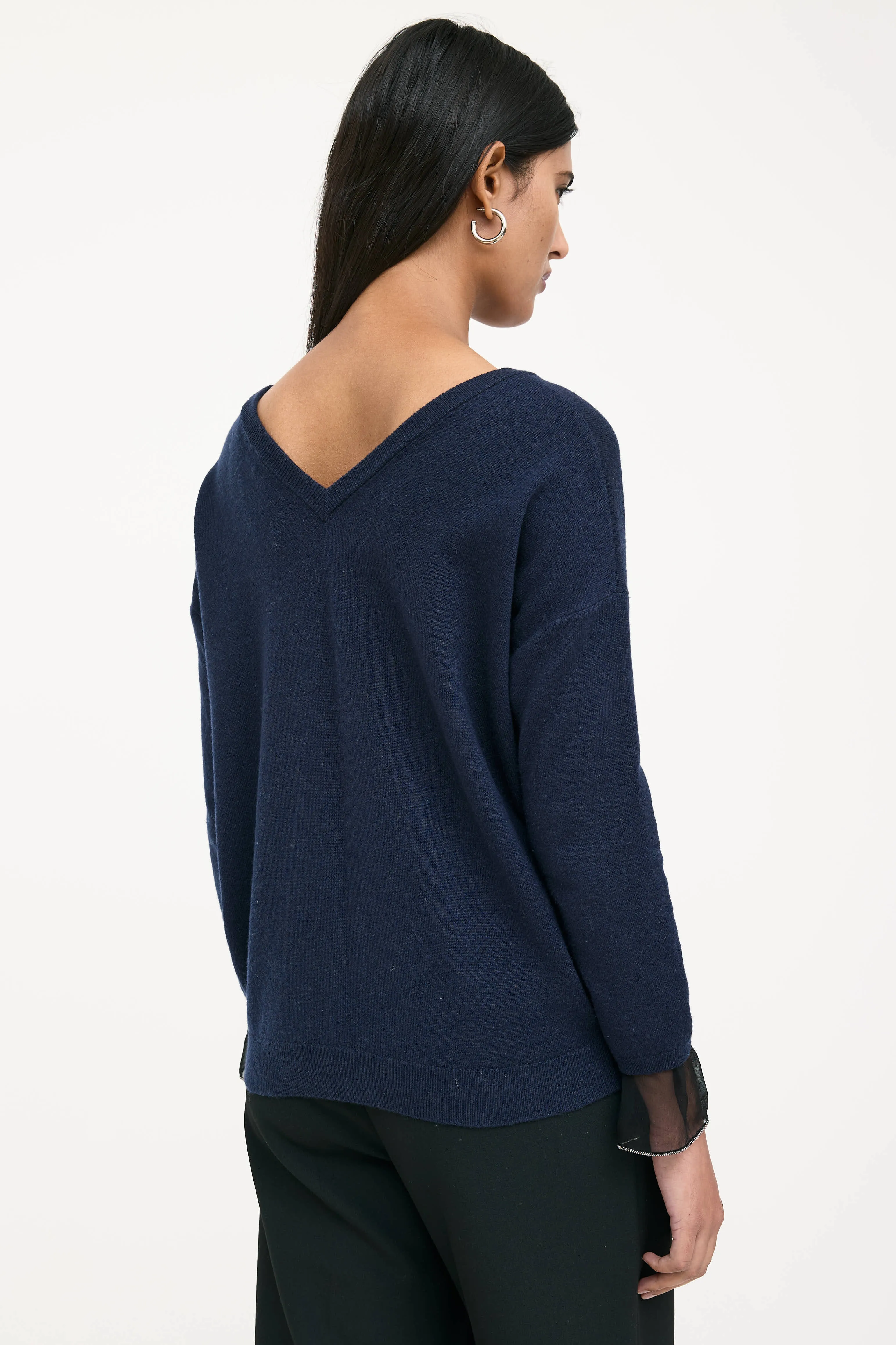 Cashmere Knit V-Neck Sweater sold by VSP Consignment product image thumbnail 4