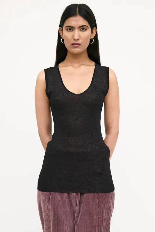 Metallic Knit Top sold by VSP Consignment