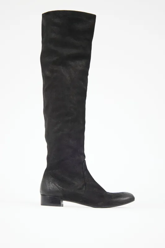 Suede Knee High Boot sold by VSP Consignment