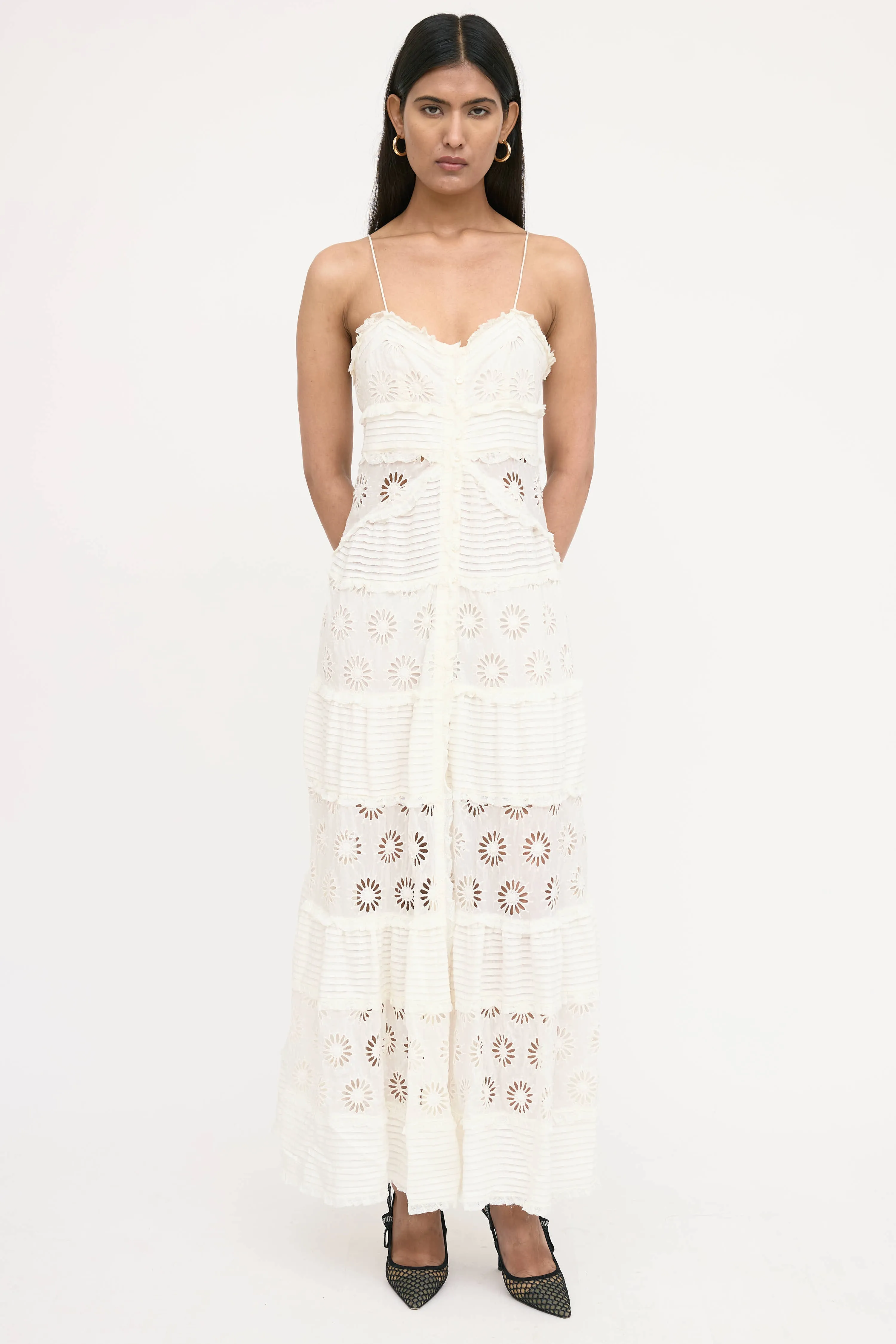 Floral Eyelet Drake Dress sold by VSP Consignment product image thumbnail 5