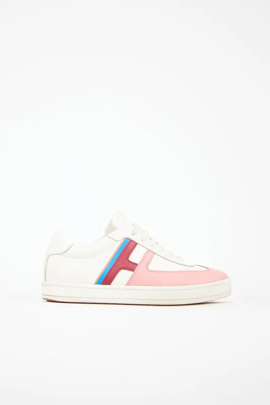 Leather Boomerang Sneaker made by Hermes