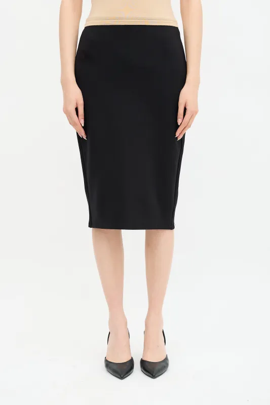Neoprene Midi Skirt sold by VSP Consignment