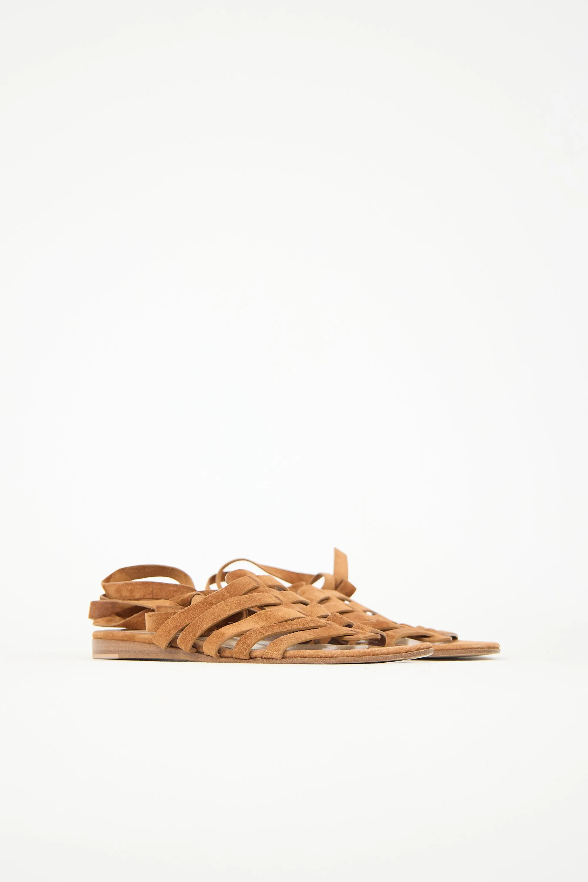 Suede Pompeii Wrap Sandal sold by VSP Consignment product image thumbnail 3