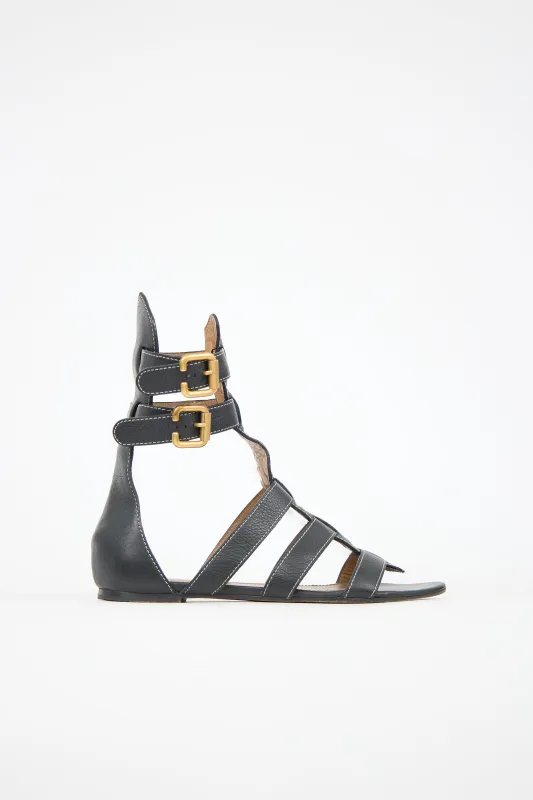 Leather Gladiator Sandal made by Chloe