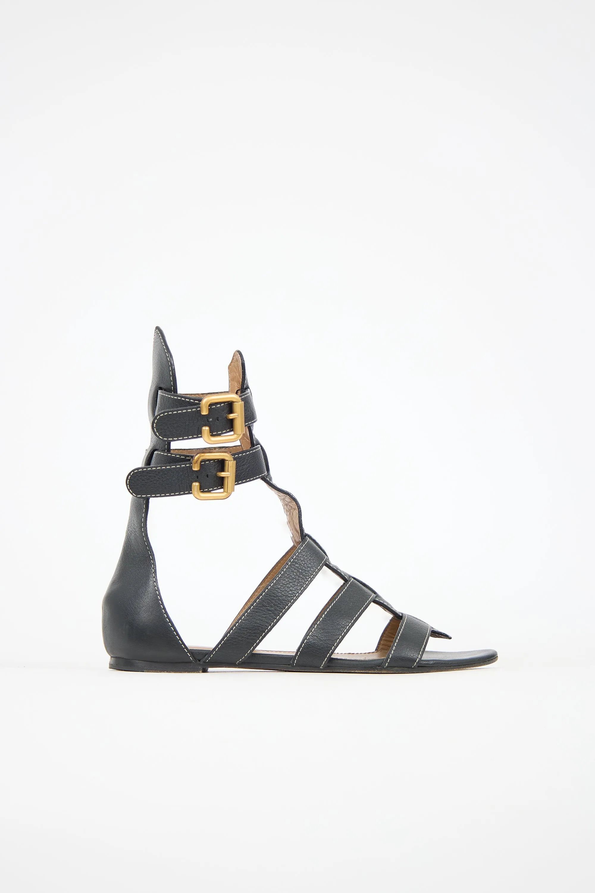 Leather Gladiator Sandal sold by VSP Consignment