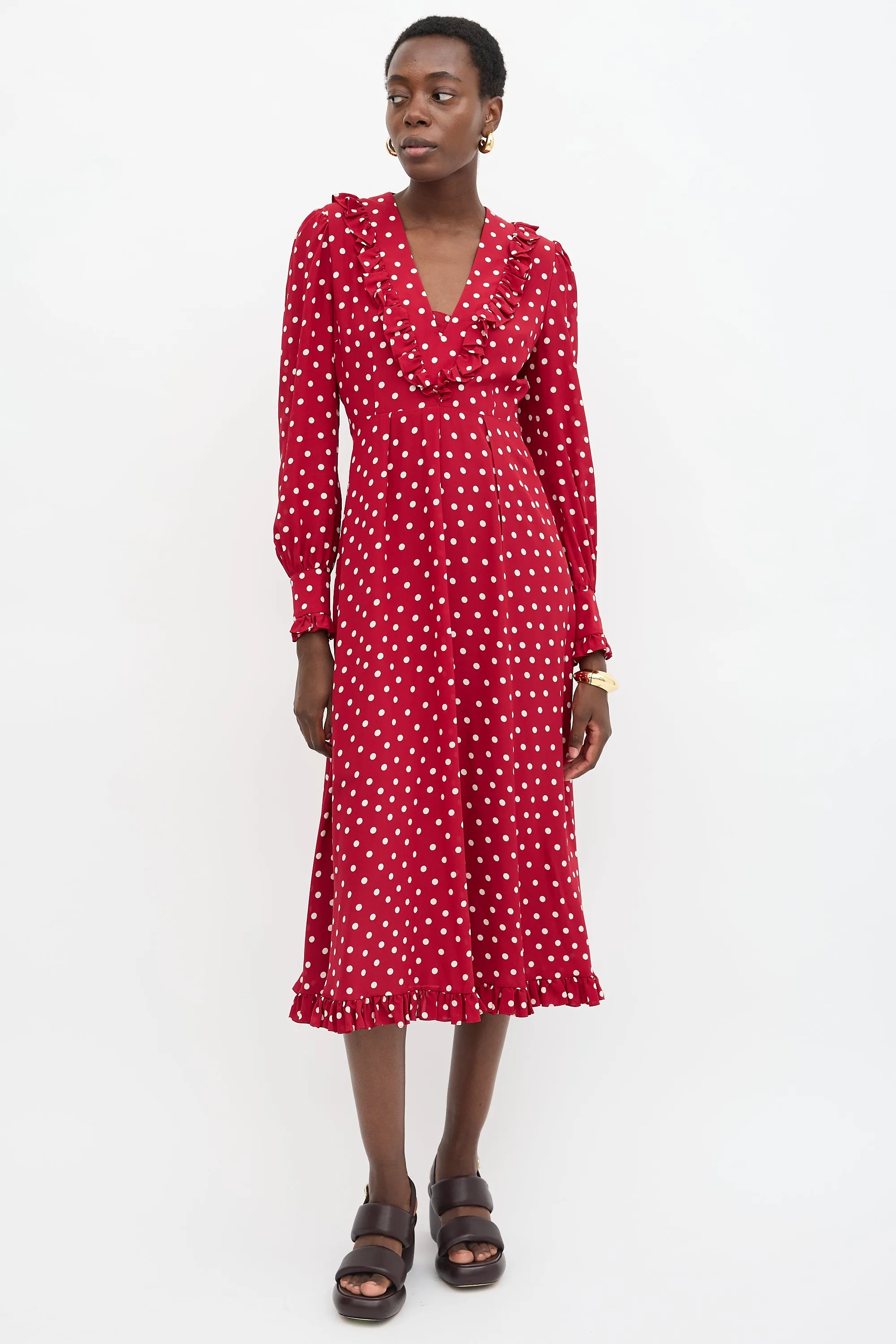 Silk Polka Dot Dress sold by VSP Consignment