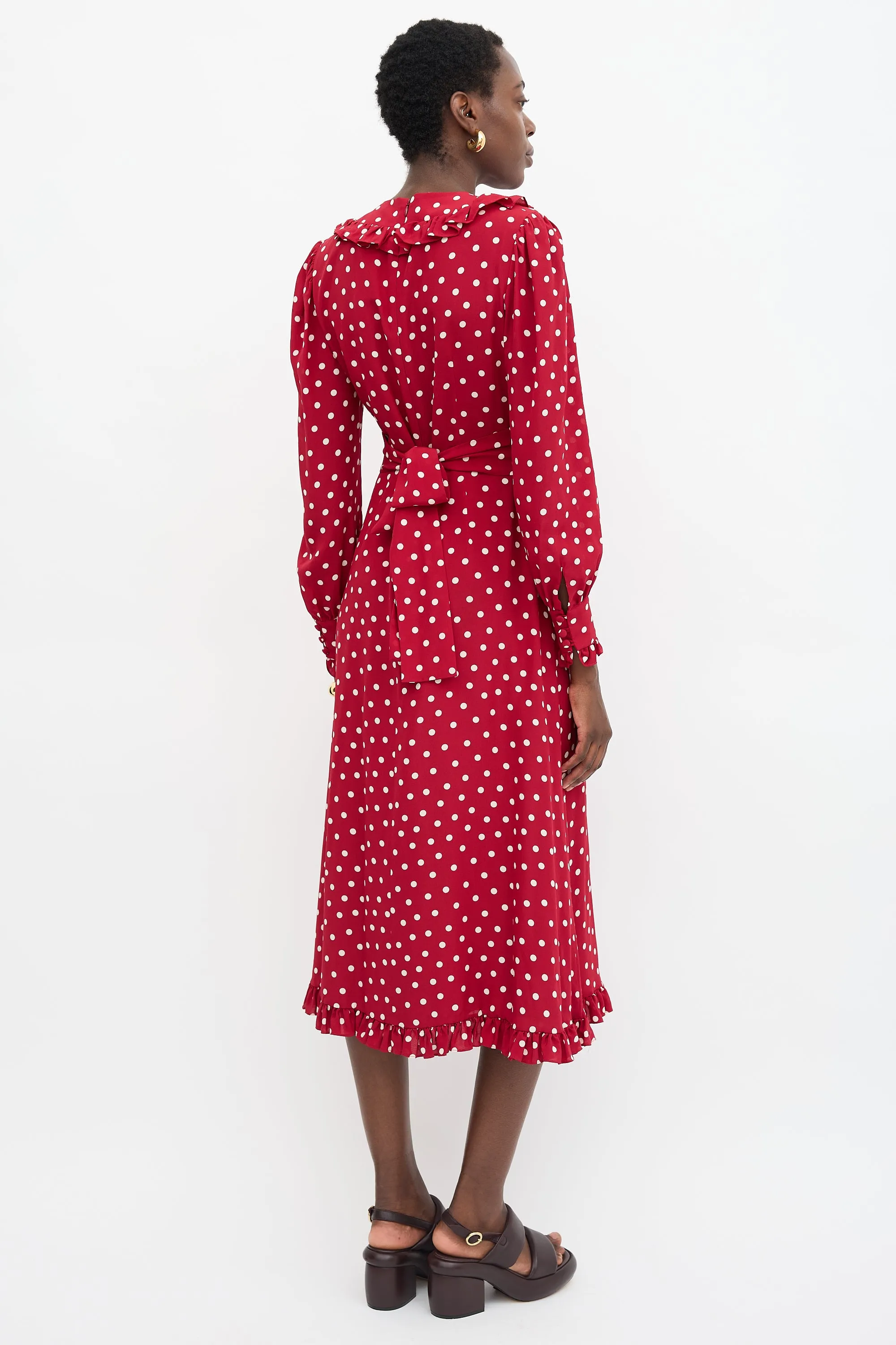 Silk Polka Dot Dress sold by VSP Consignment product image thumbnail 4