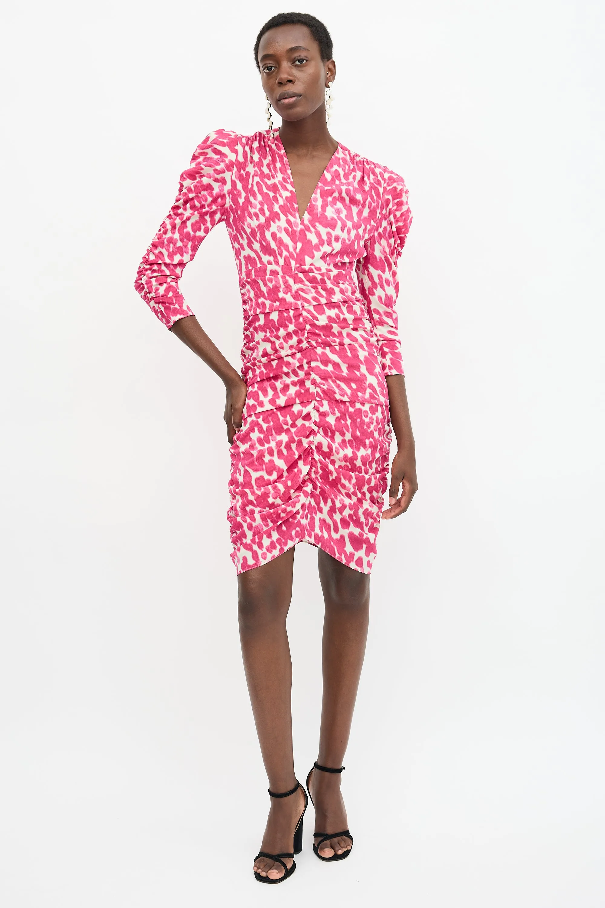 Silk Ruched Celina Dress sold by VSP Consignment product image thumbnail 2