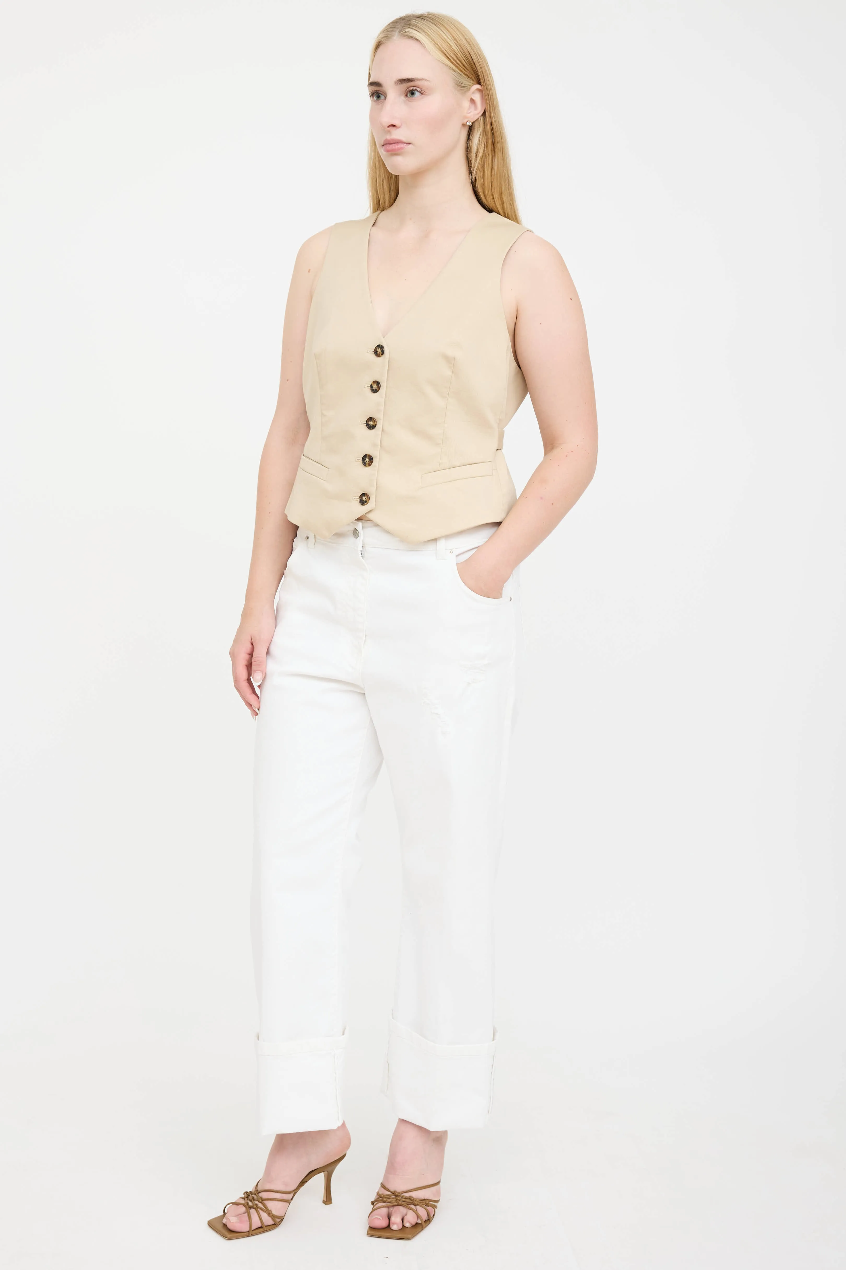 Denim Beaded Jeans sold by VSP Consignment product image thumbnail 2