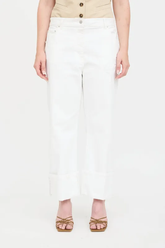 Denim Beaded Jeans made by Fabiana Filippi