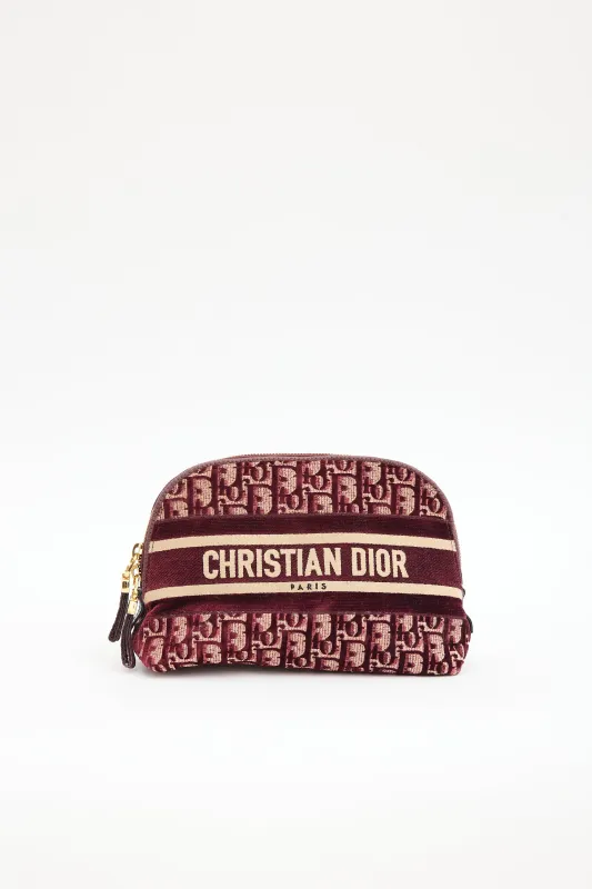 2021 Velvet Oblique Cosmetic Pouch made by Dior