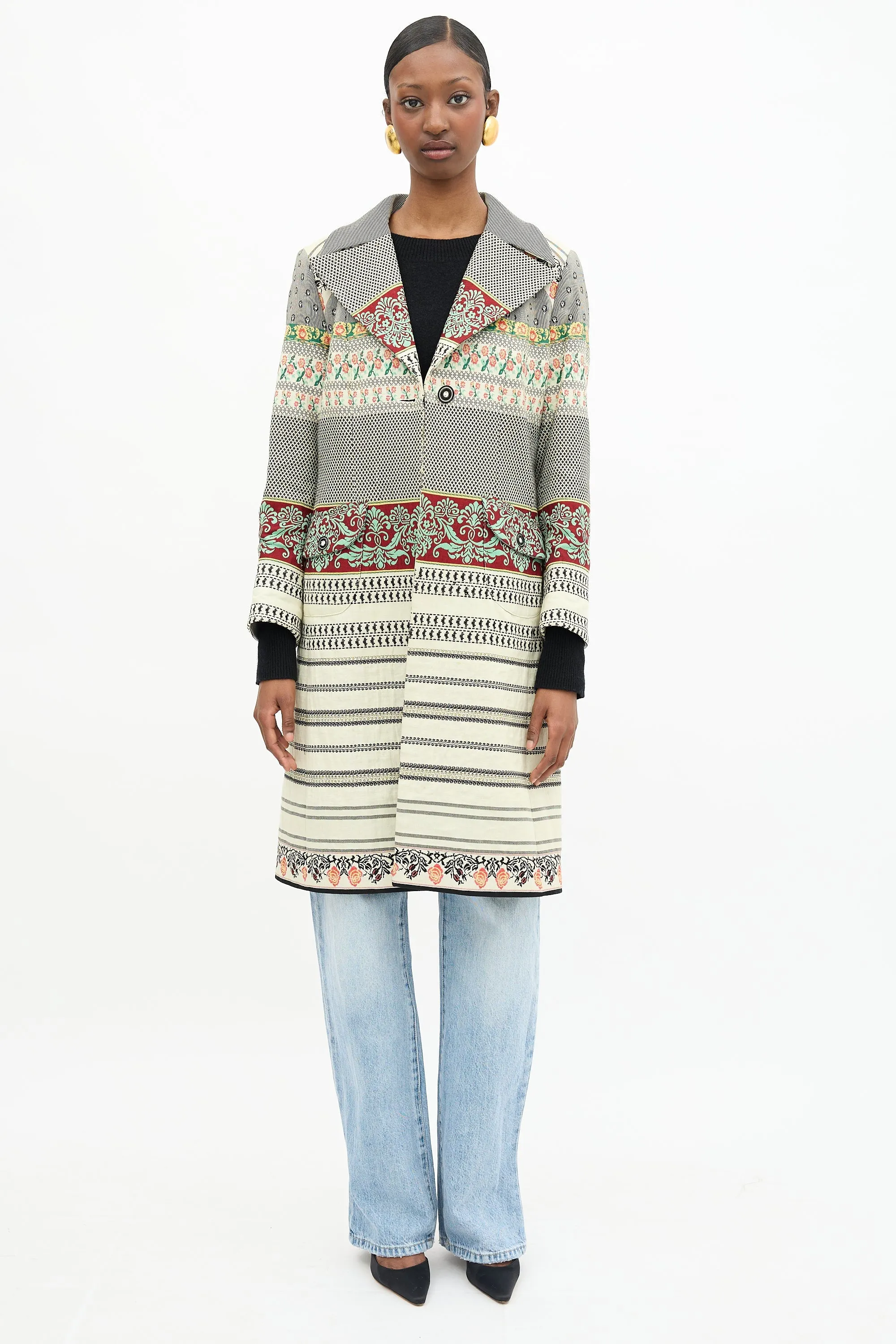 Mixed Jacquard Coat sold by VSP Consignment