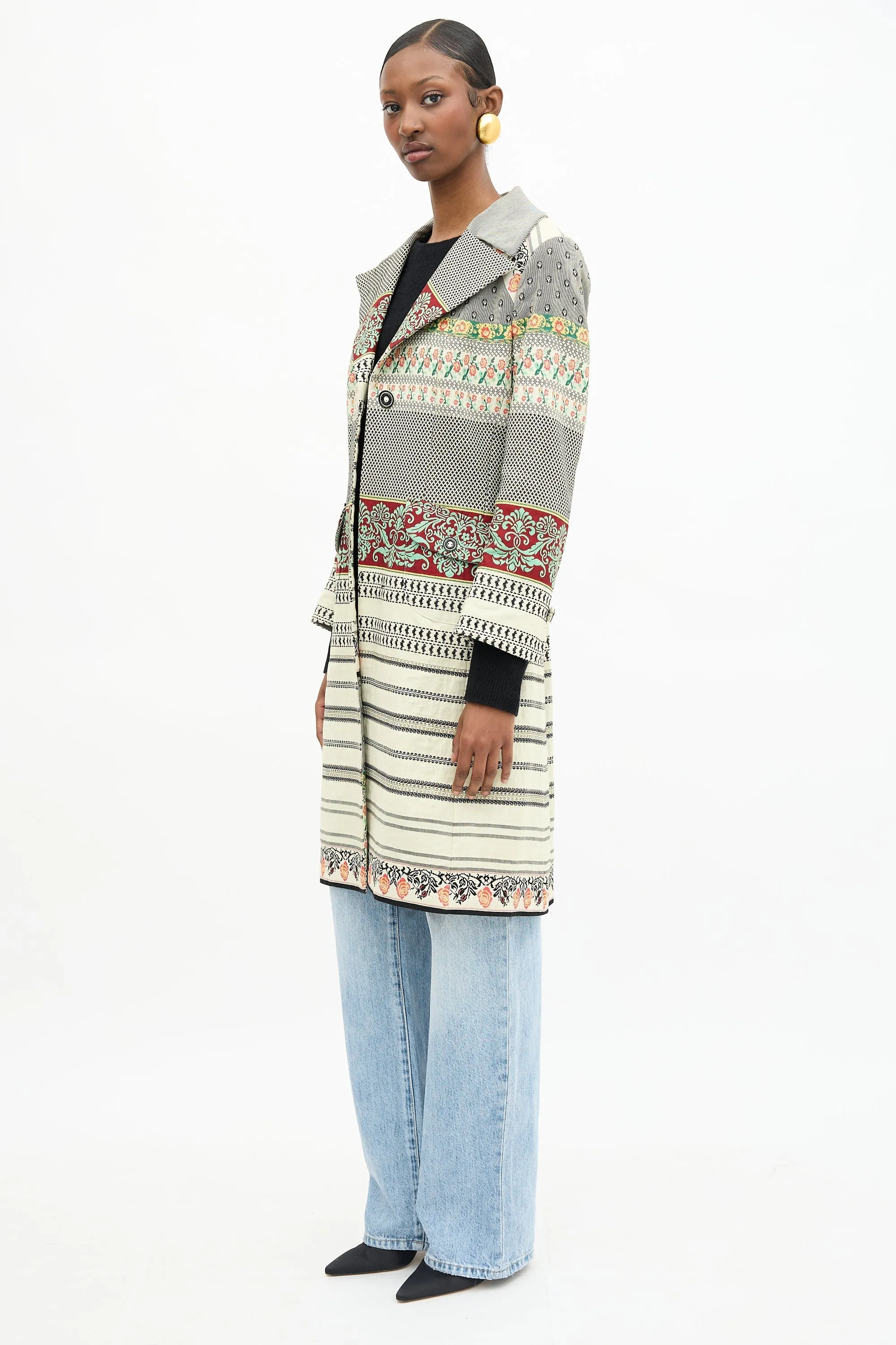 Mixed Jacquard Coat sold by VSP Consignment product image thumbnail 3