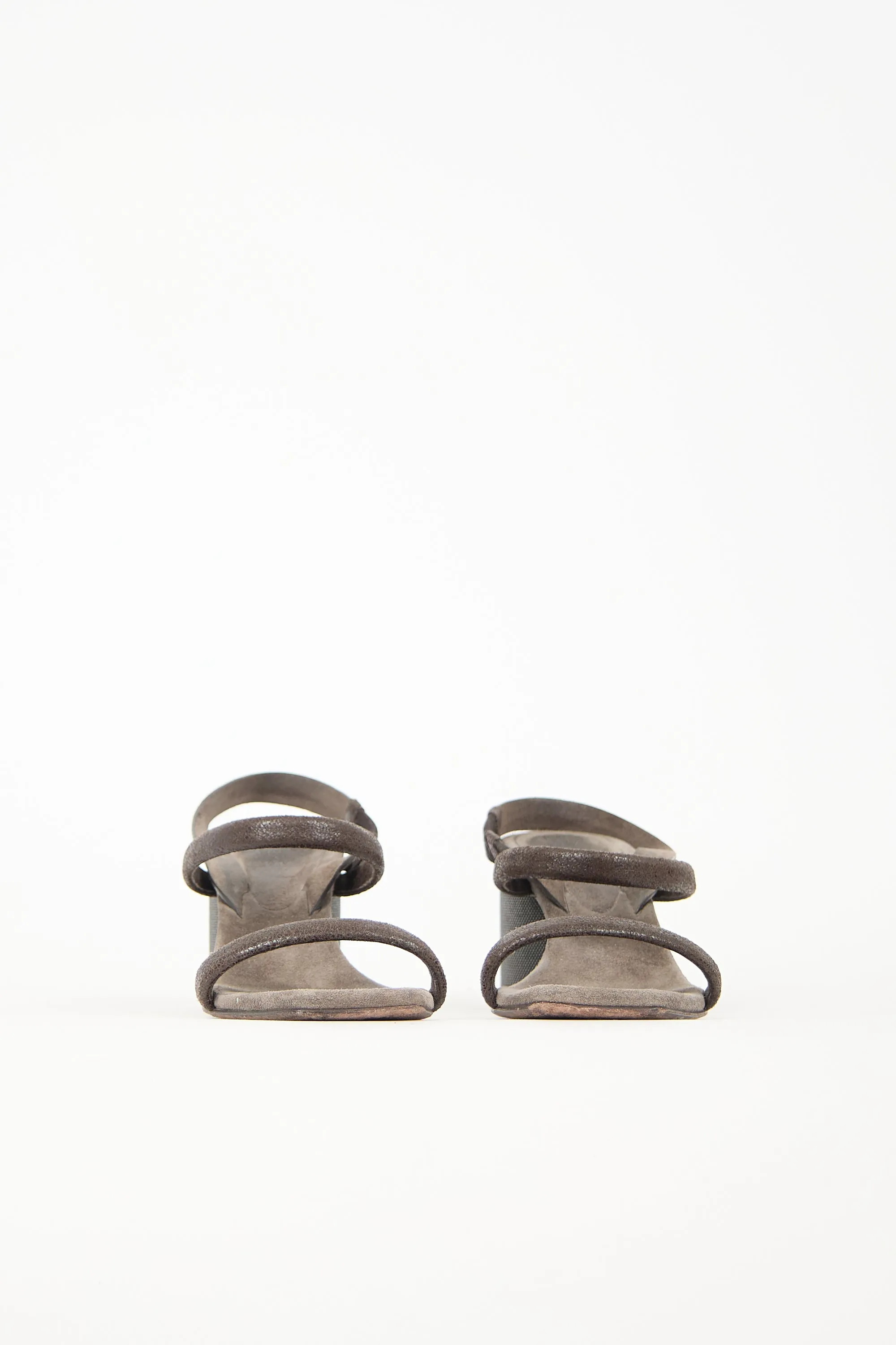Suede Monili Heeled Sandal sold by VSP Consignment product image thumbnail 3