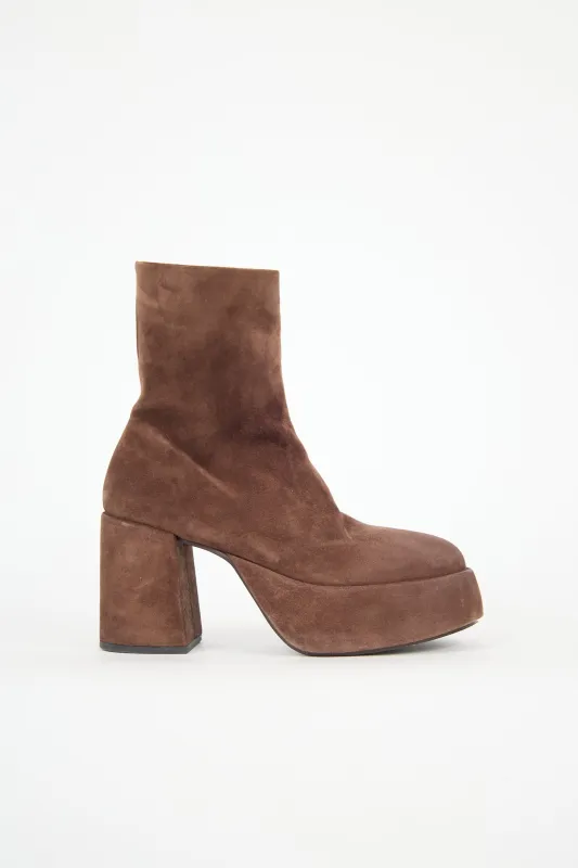Suede Tacplat Boot sold by VSP Consignment