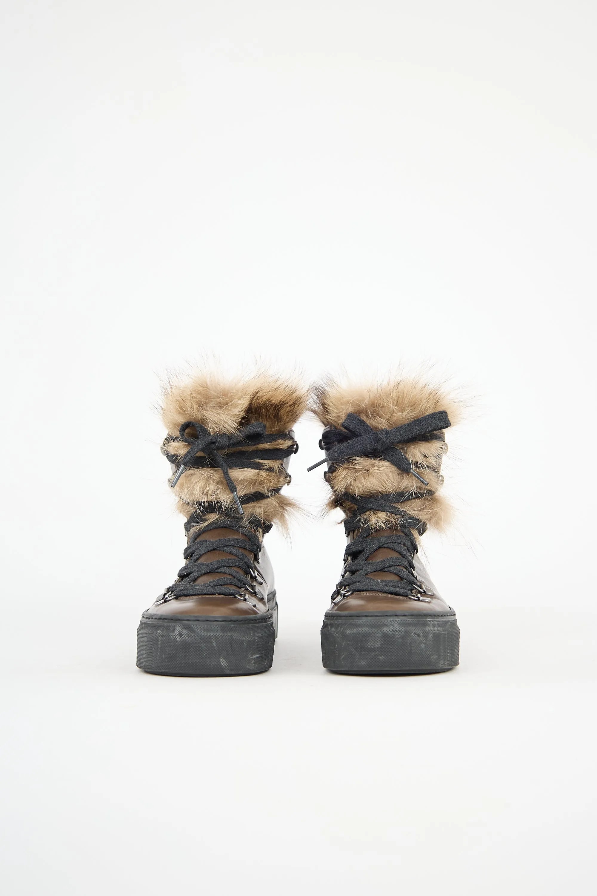Leather & Fur Monili Sneaker sold by VSP Consignment product image thumbnail 3