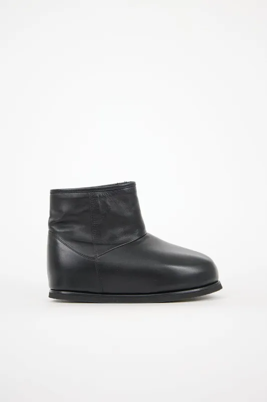 Leather Heidi Boot made by Amina Muaddi