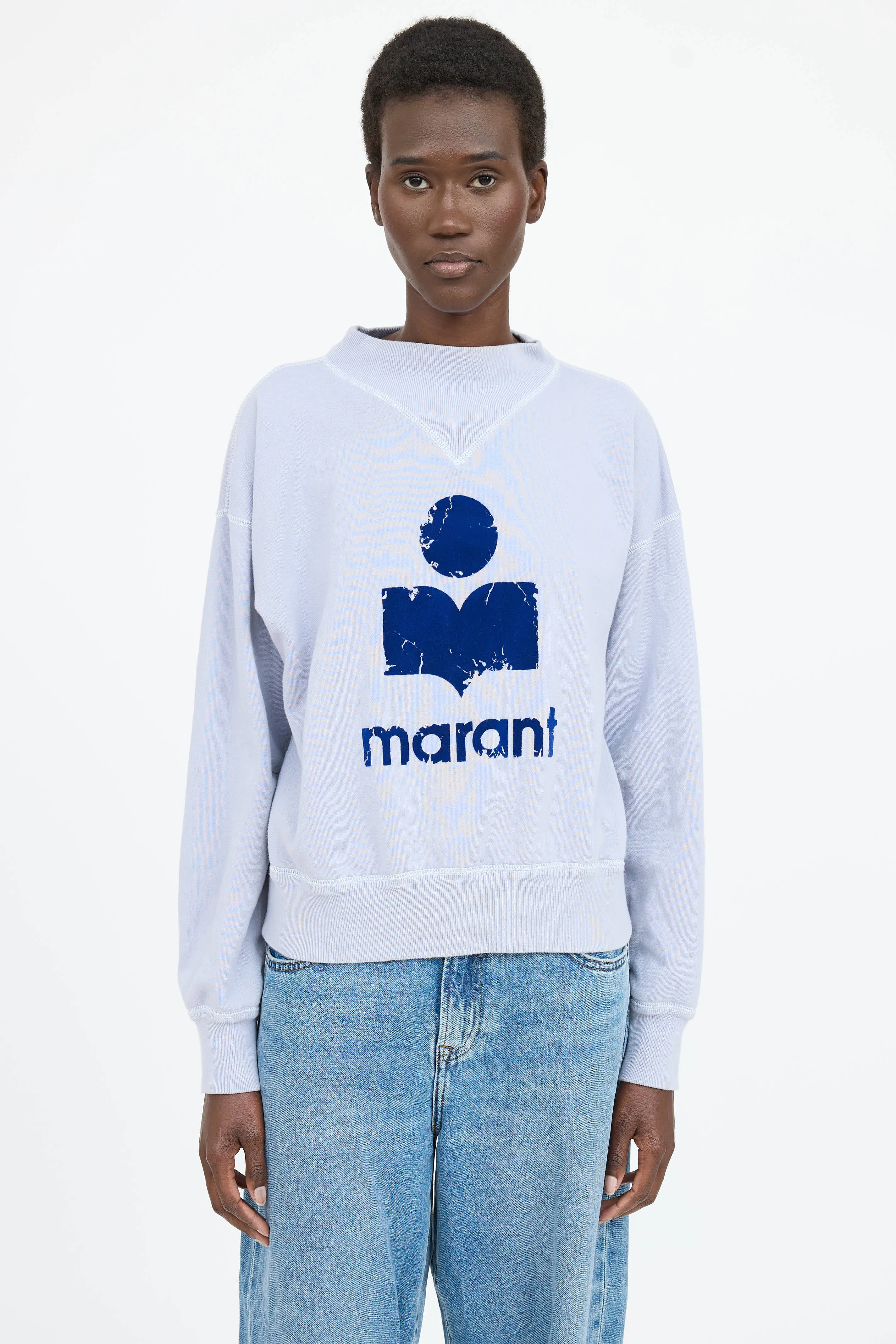 Flocked Logo Sweatshirt sold by VSP Consignment