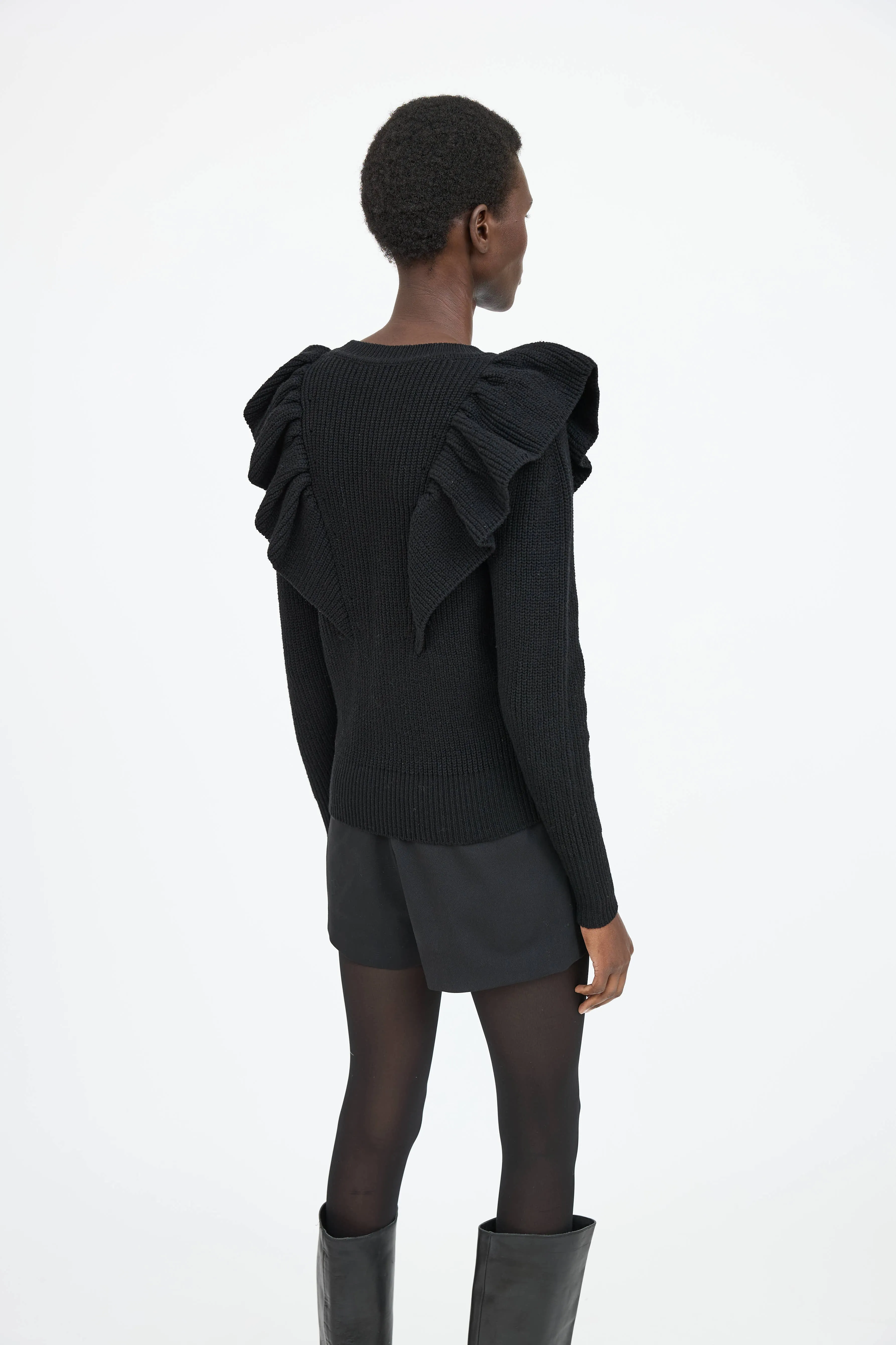 Knit Ruffle Sweater sold by VSP Consignment product image thumbnail 4