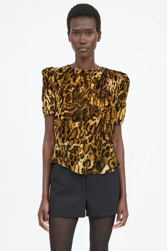 Velvet Printed Top made by Isabel Marant