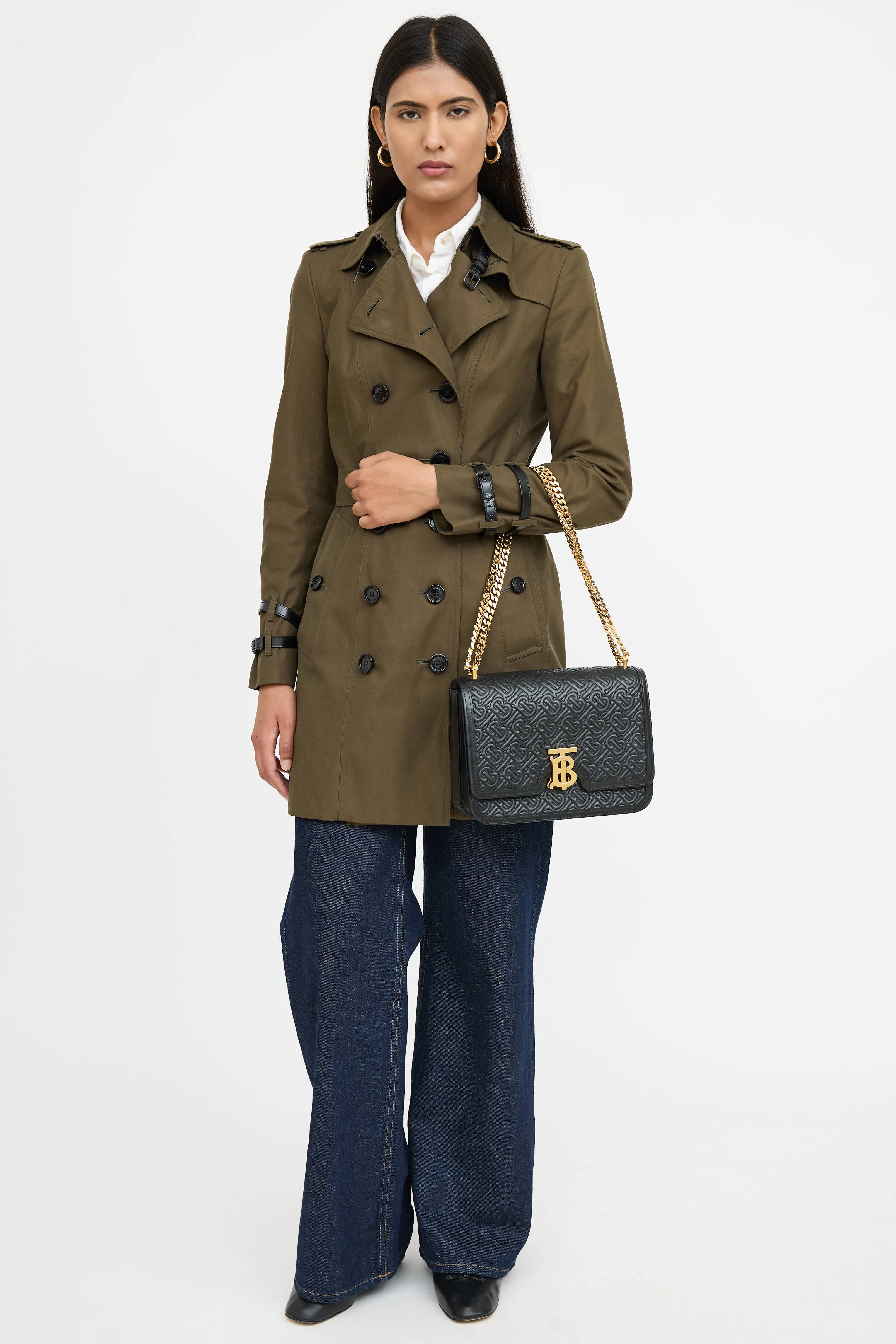 Leather TB Monogram Quilted Bag sold by VSP Consignment product image thumbnail 2
