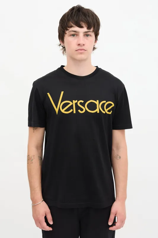 Embroidered Logo T-Shirt made by Versace