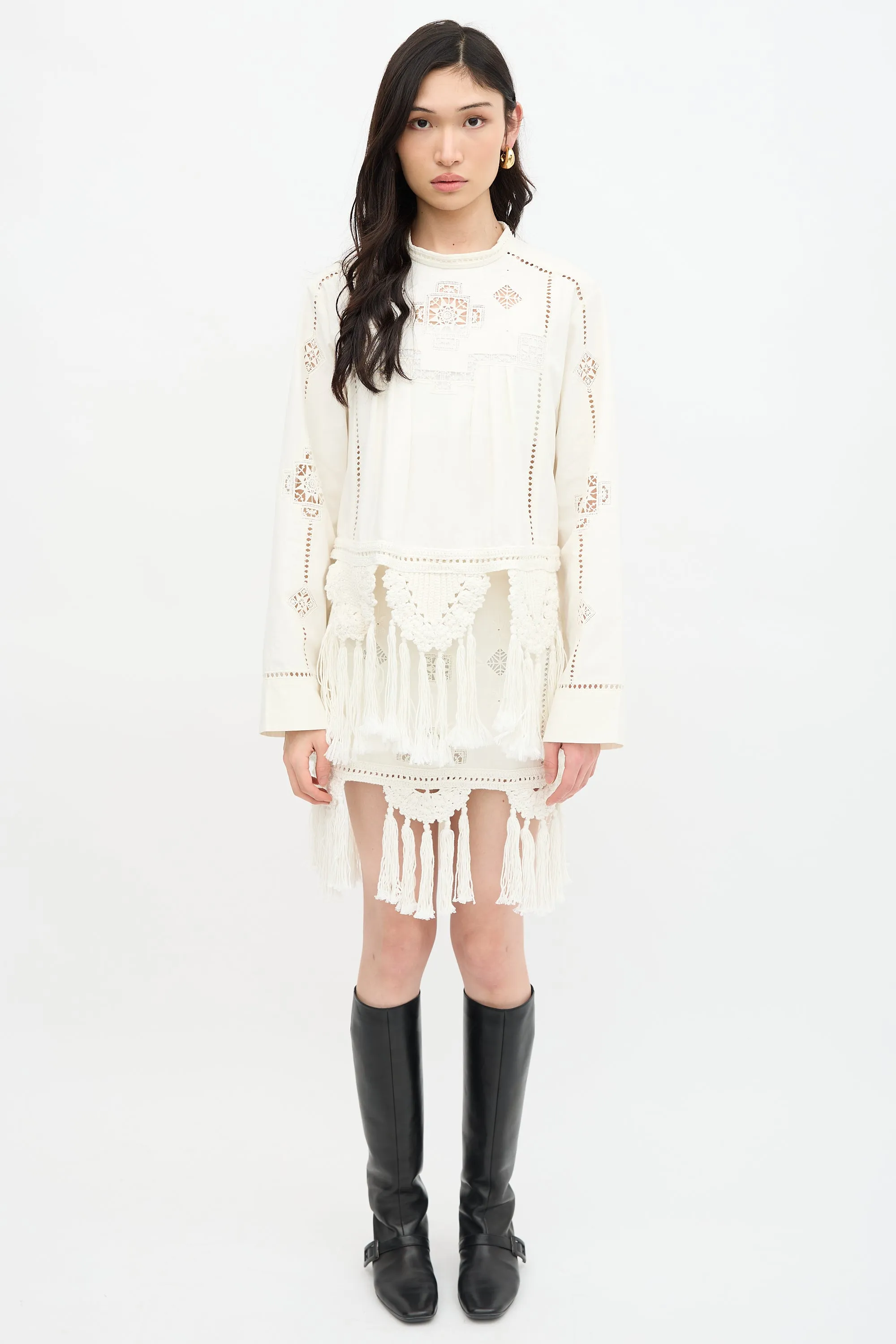 Macramé Severine Top sold by VSP Consignment product image thumbnail 2