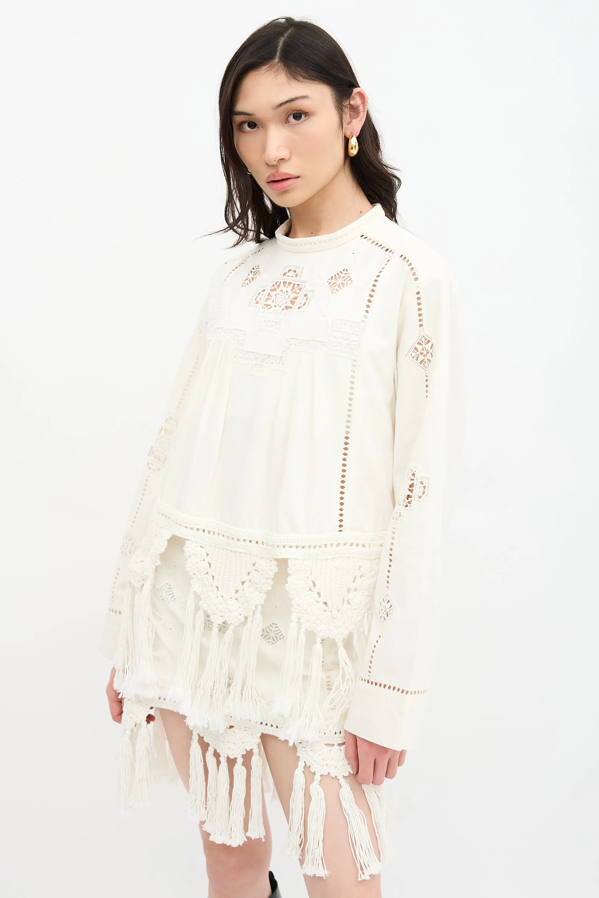 Macramé Severine Top sold by VSP Consignment product image thumbnail 3