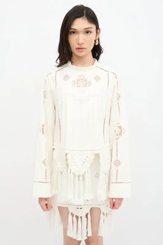 Macramé Severine Top made by Isabel Marant