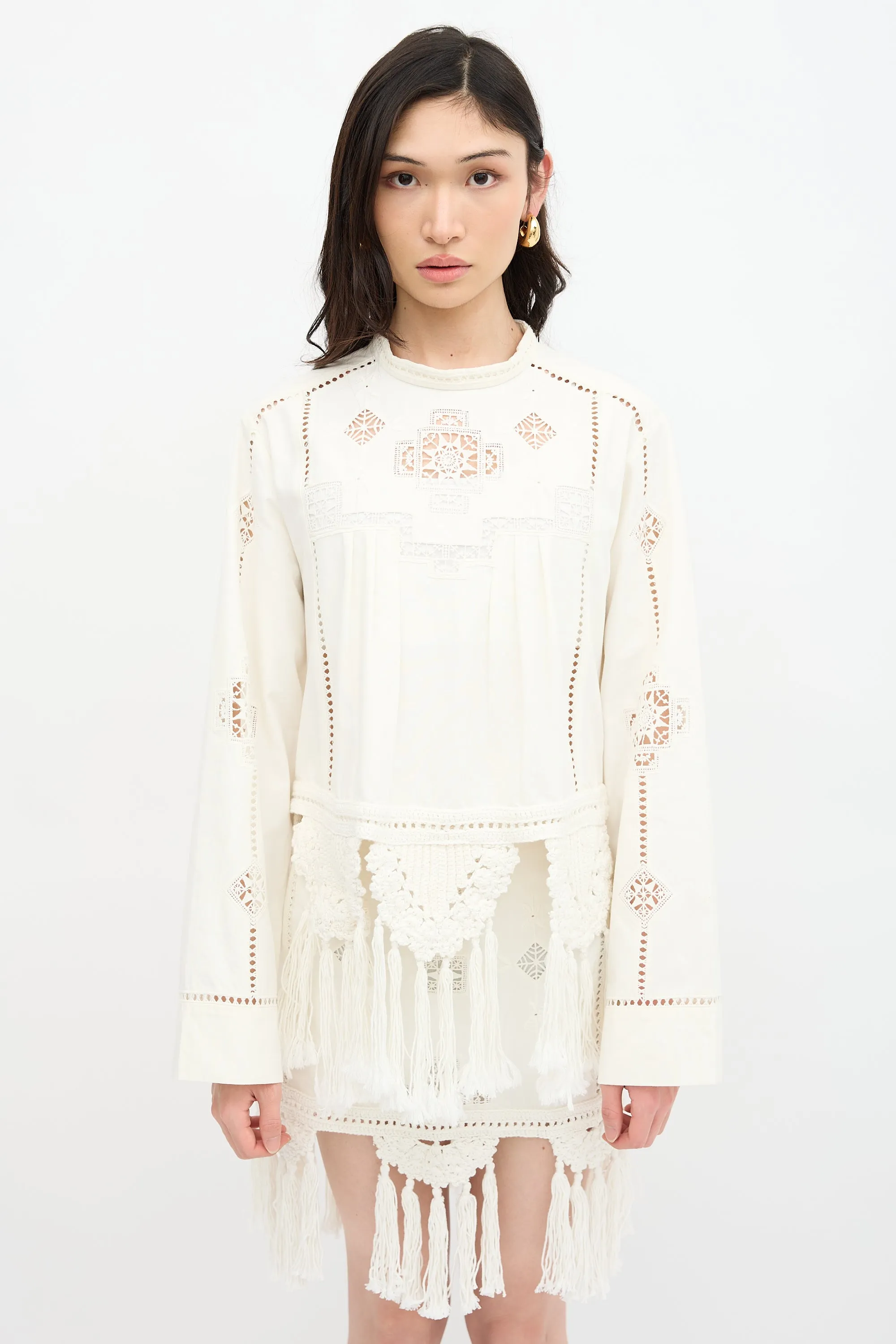 Macramé Severine Top sold by VSP Consignment