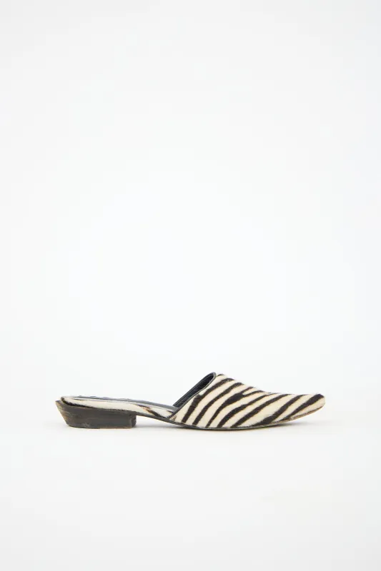 Printed Hair Mule sold by VSP Consignment