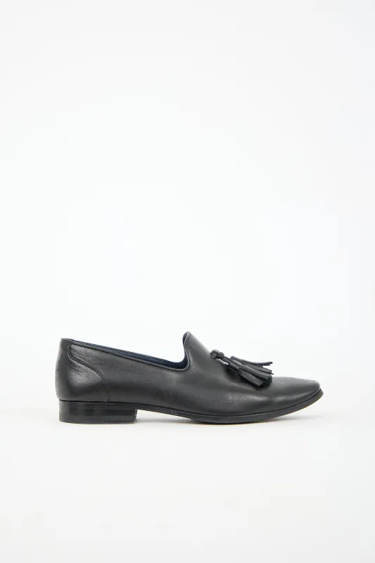 Leather Tassel Loafer made by Celine
