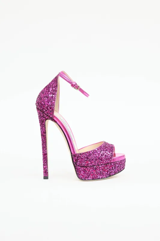 Glitter Platform Pump sold by VSP Consignment