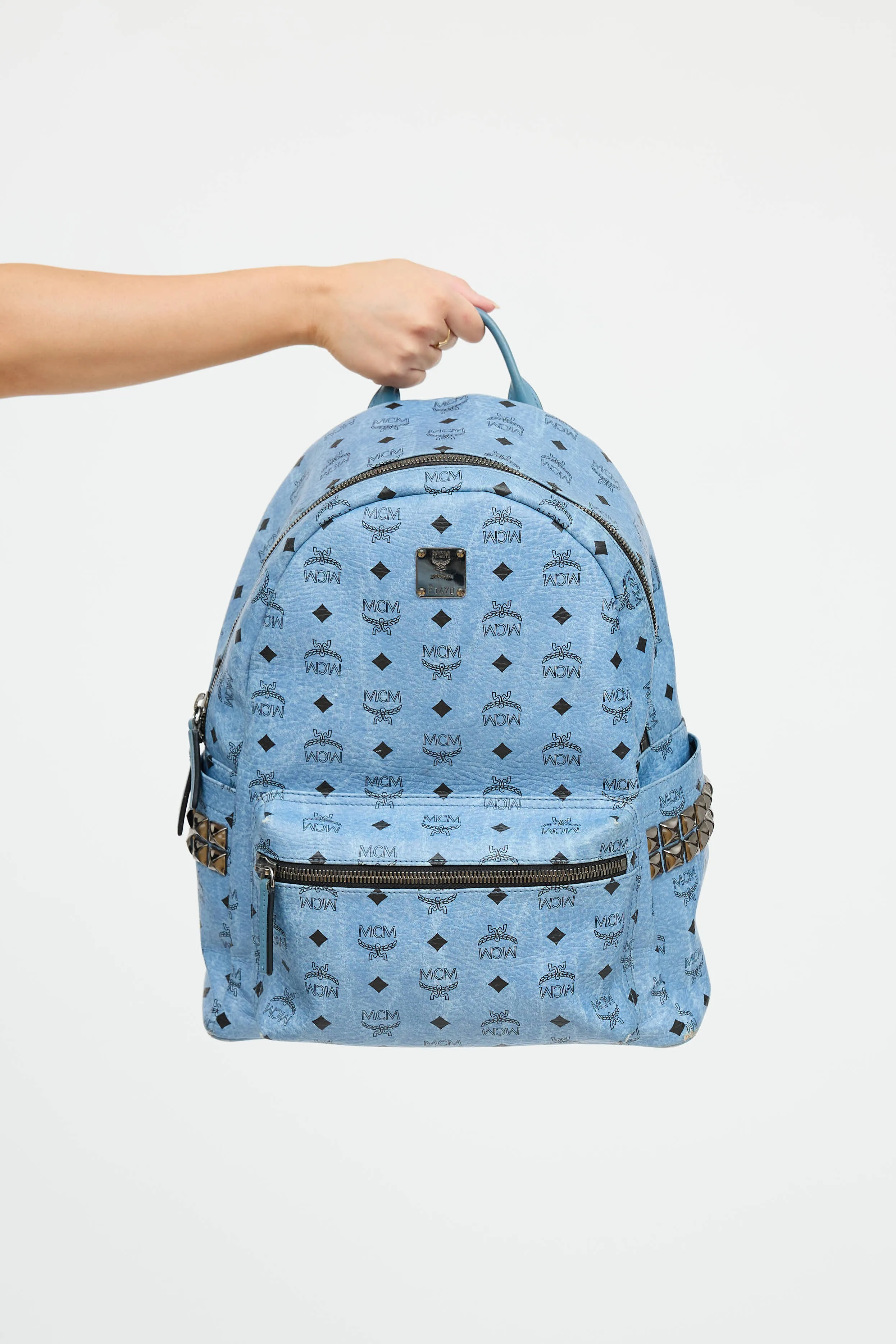 Leather Stark Backpack sold by VSP Consignment