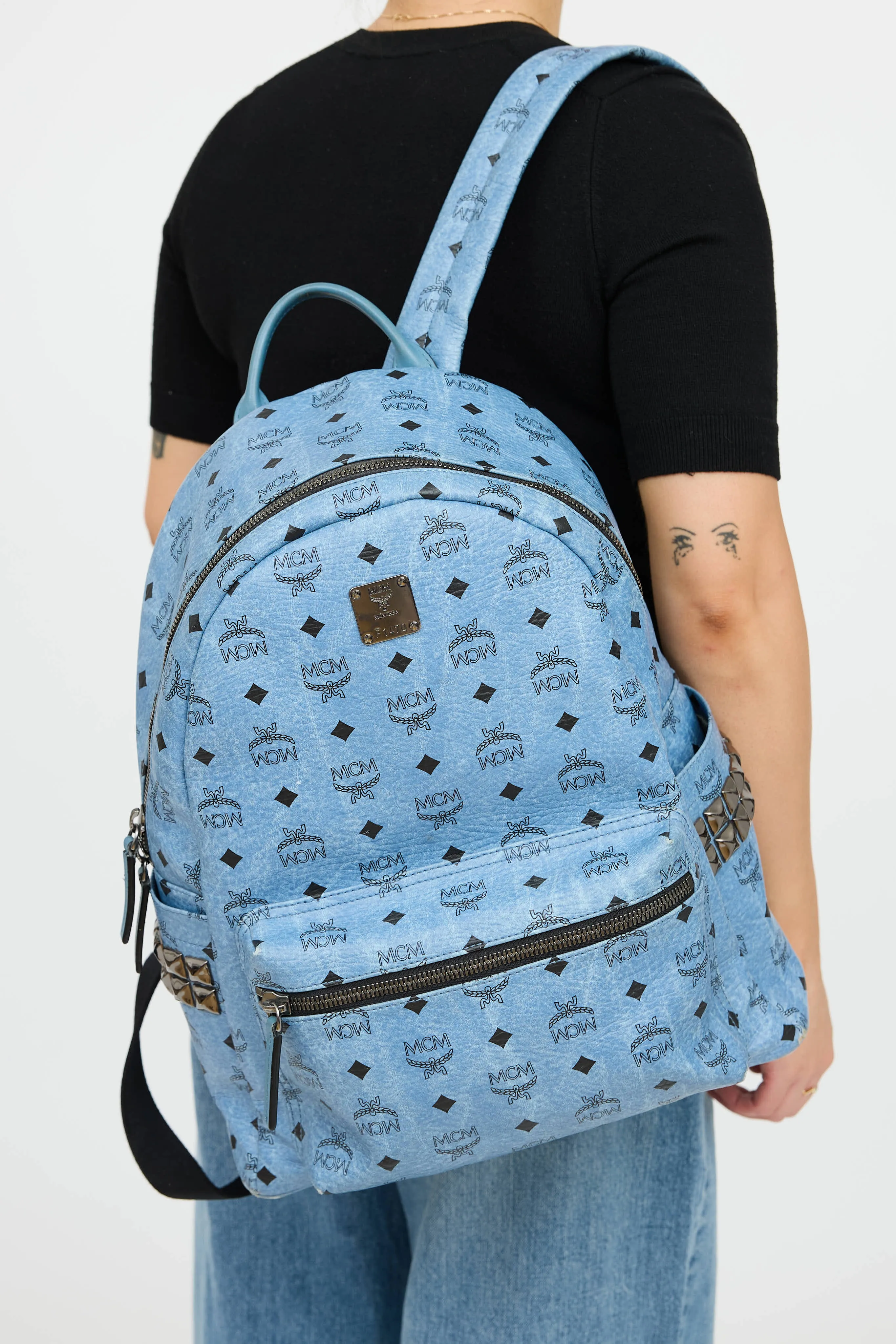 Leather Stark Backpack sold by VSP Consignment product image thumbnail 4