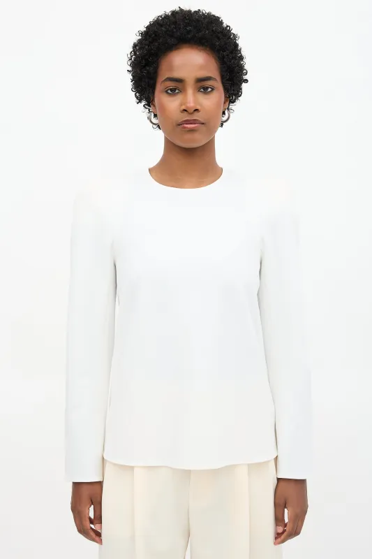 Sculpted Shoulder Top made by Tibi