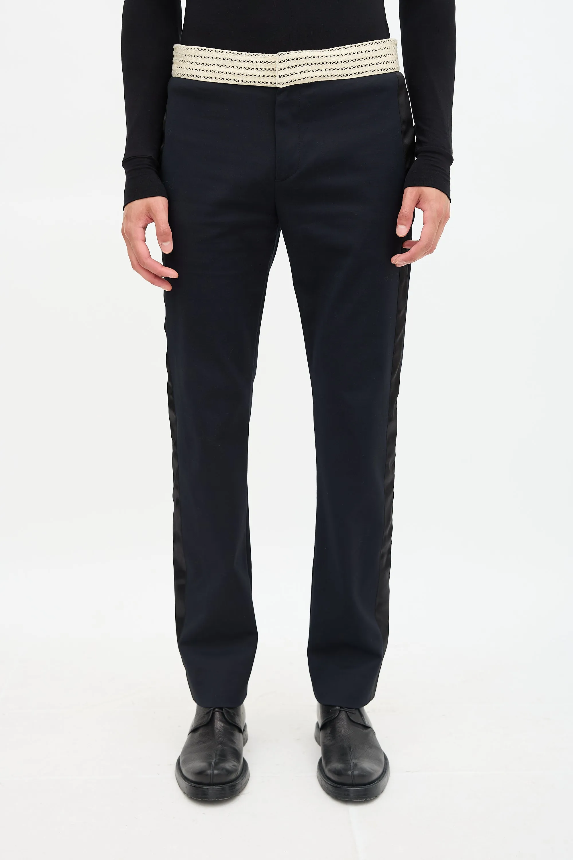 Crochet Waist Tuxedo Trouser sold by VSP Consignment product image thumbnail 2