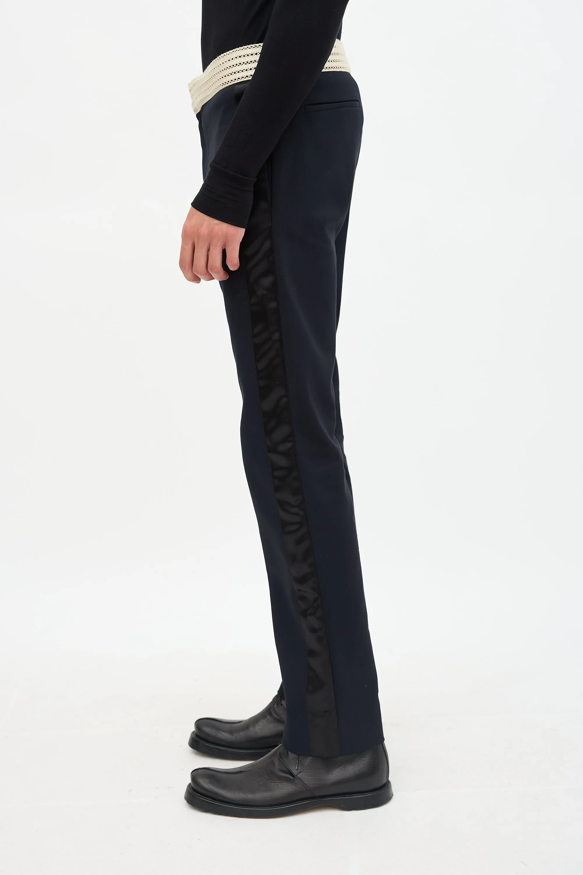 Crochet Waist Tuxedo Trouser sold by VSP Consignment product image thumbnail 3