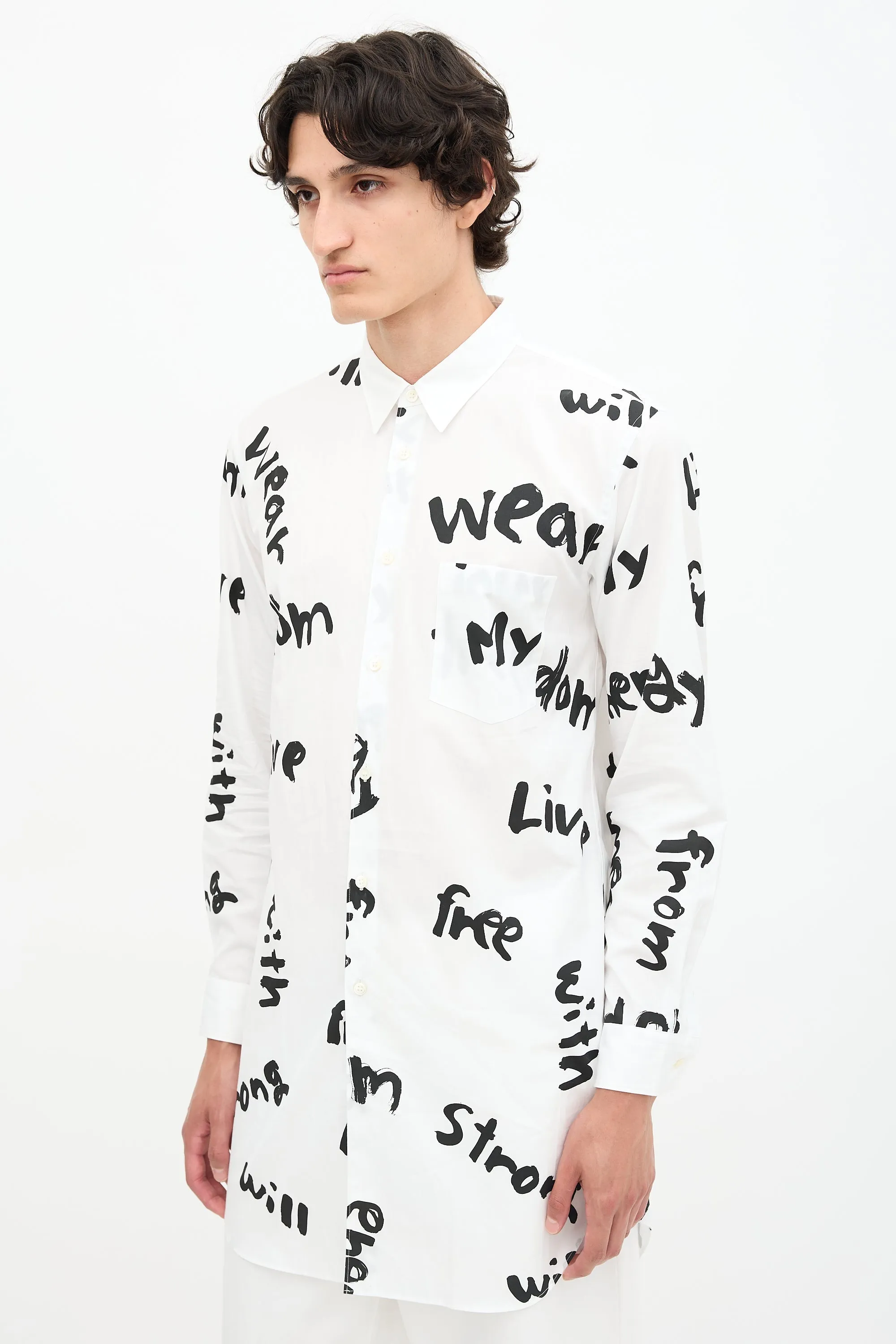 Homme FW 2021 Script Shirt sold by VSP Consignment product image thumbnail 3