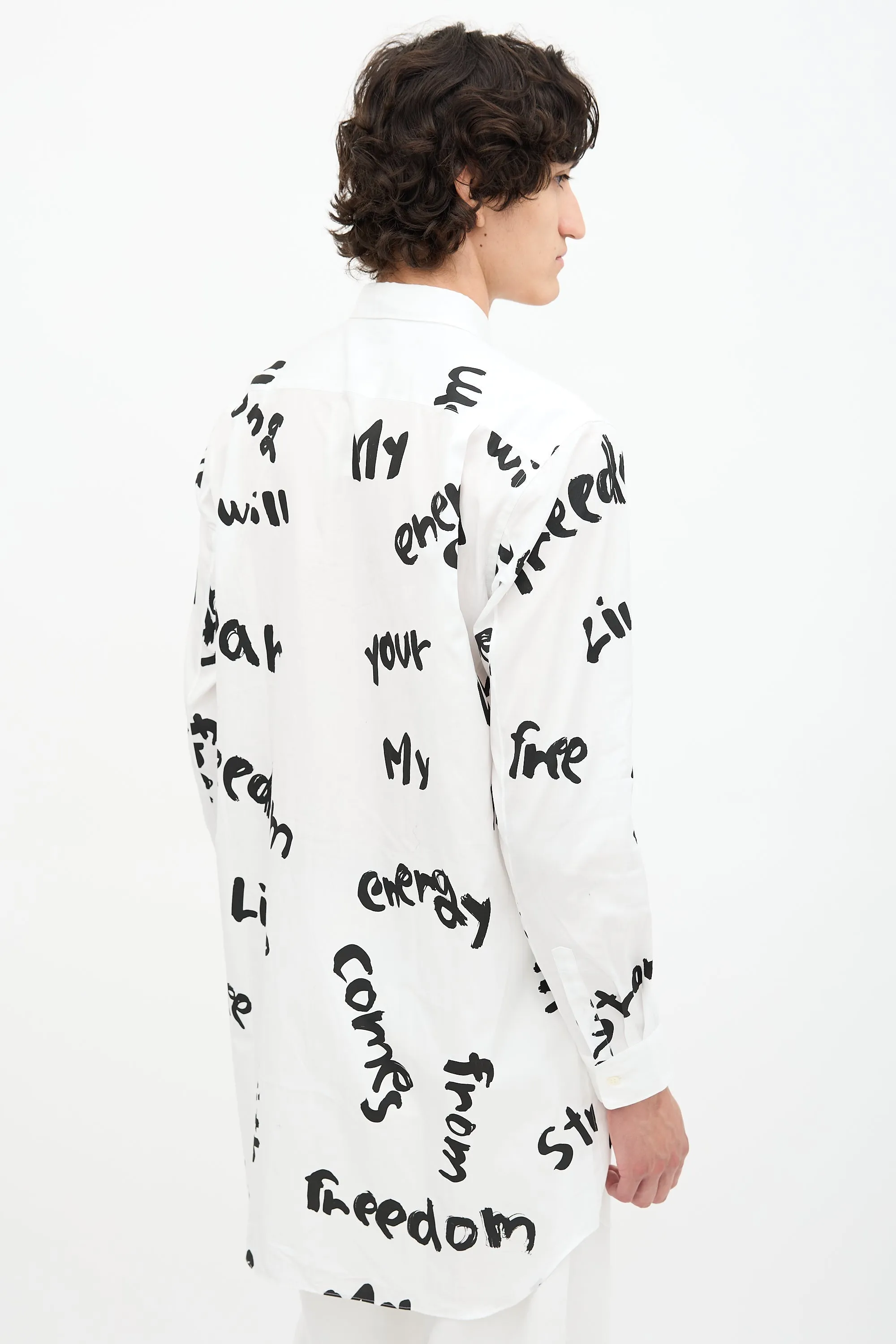 Homme FW 2021 Script Shirt sold by VSP Consignment product image thumbnail 4