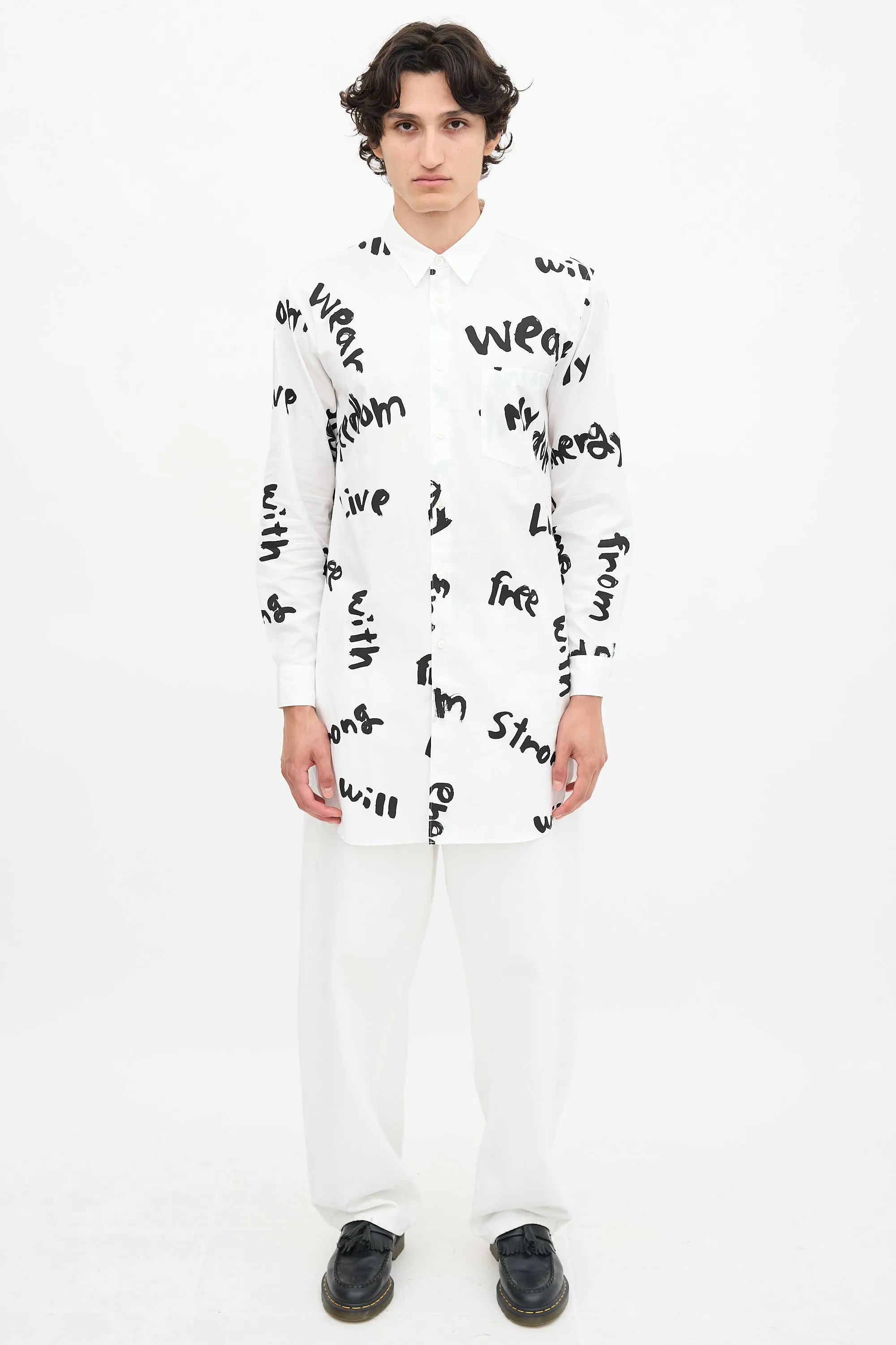 Homme FW 2021 Script Shirt sold by VSP Consignment product image thumbnail 2