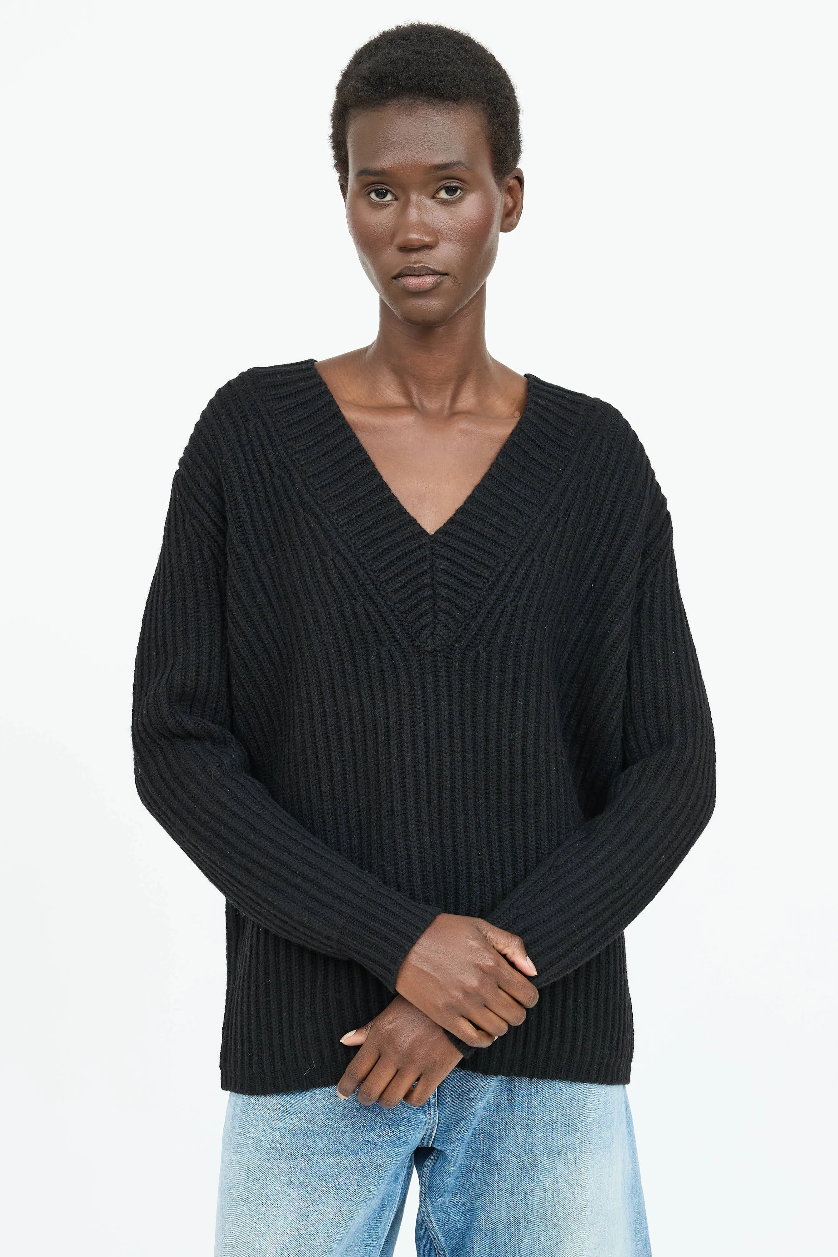 Wool V-Neck Sweater sold by VSP Consignment