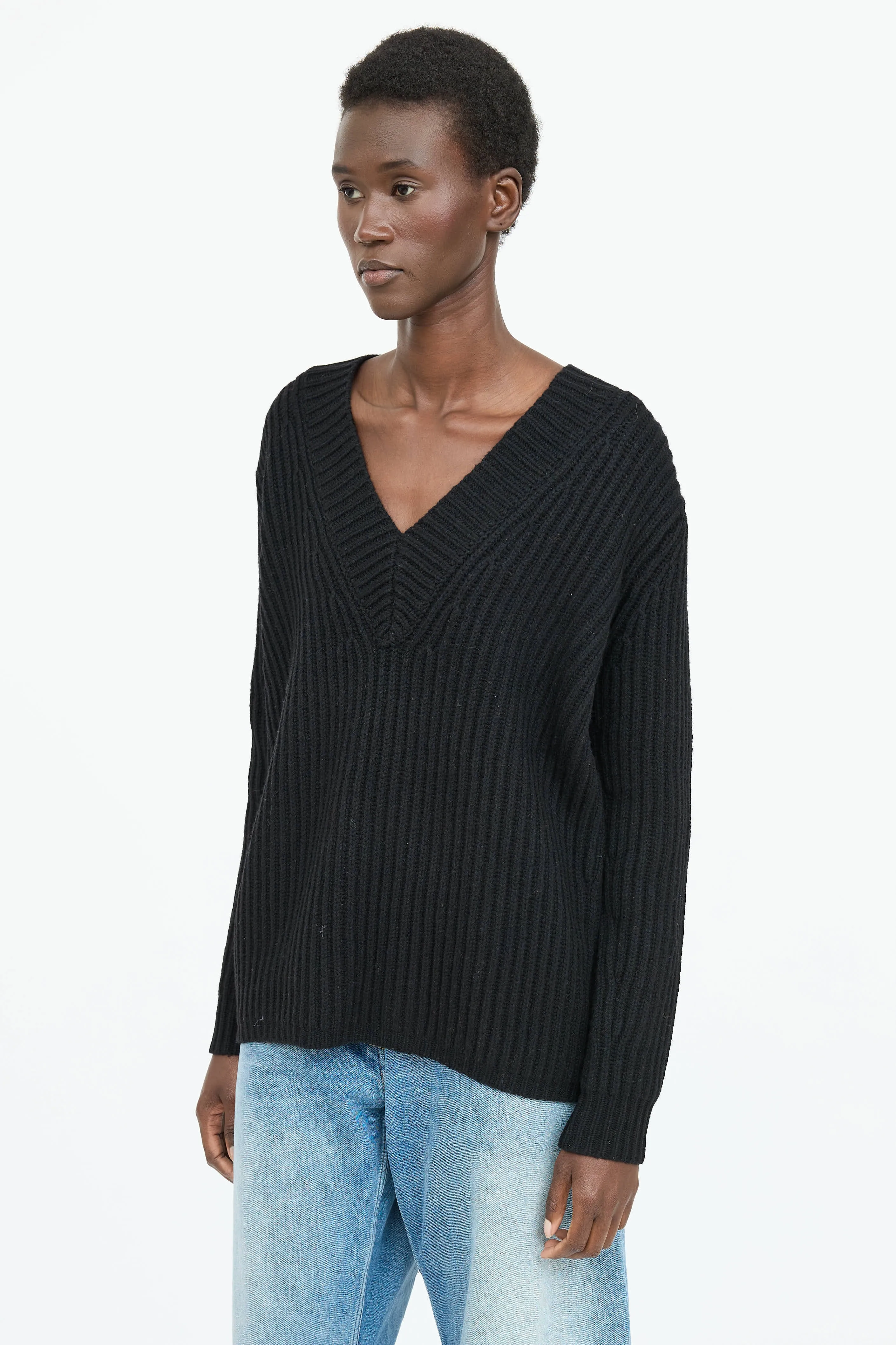 Wool V-Neck Sweater sold by VSP Consignment product image thumbnail 3