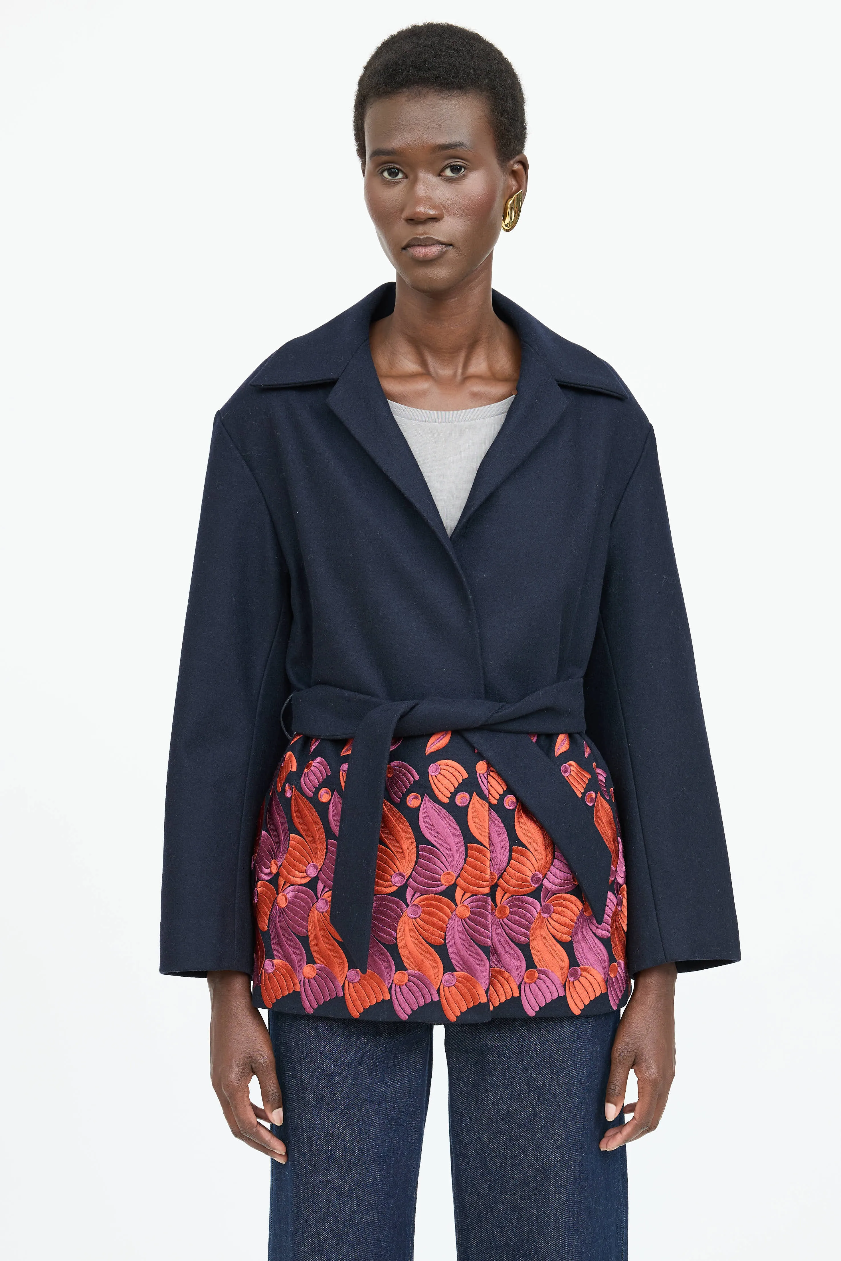 Wool Embroidered Coat sold by VSP Consignment product image thumbnail 2