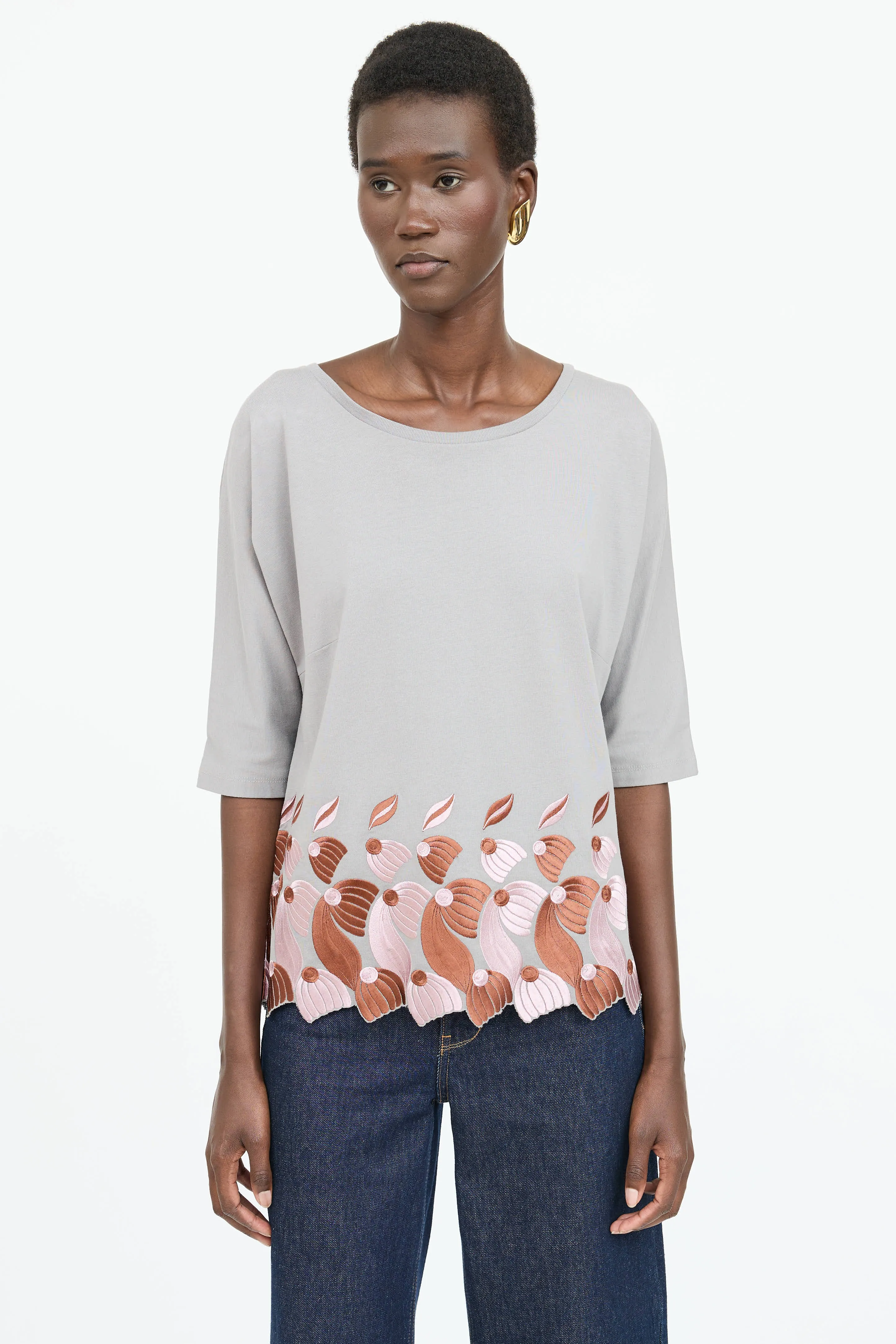 Cotton Embroidered T-Shirt sold by VSP Consignment