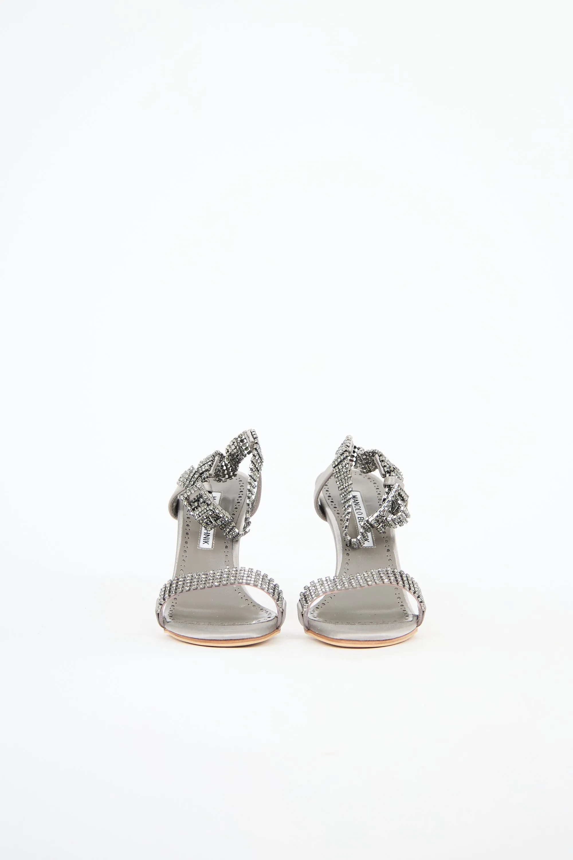Satin Bashifa Crystal Strap Sandal sold by VSP Consignment product image thumbnail 3