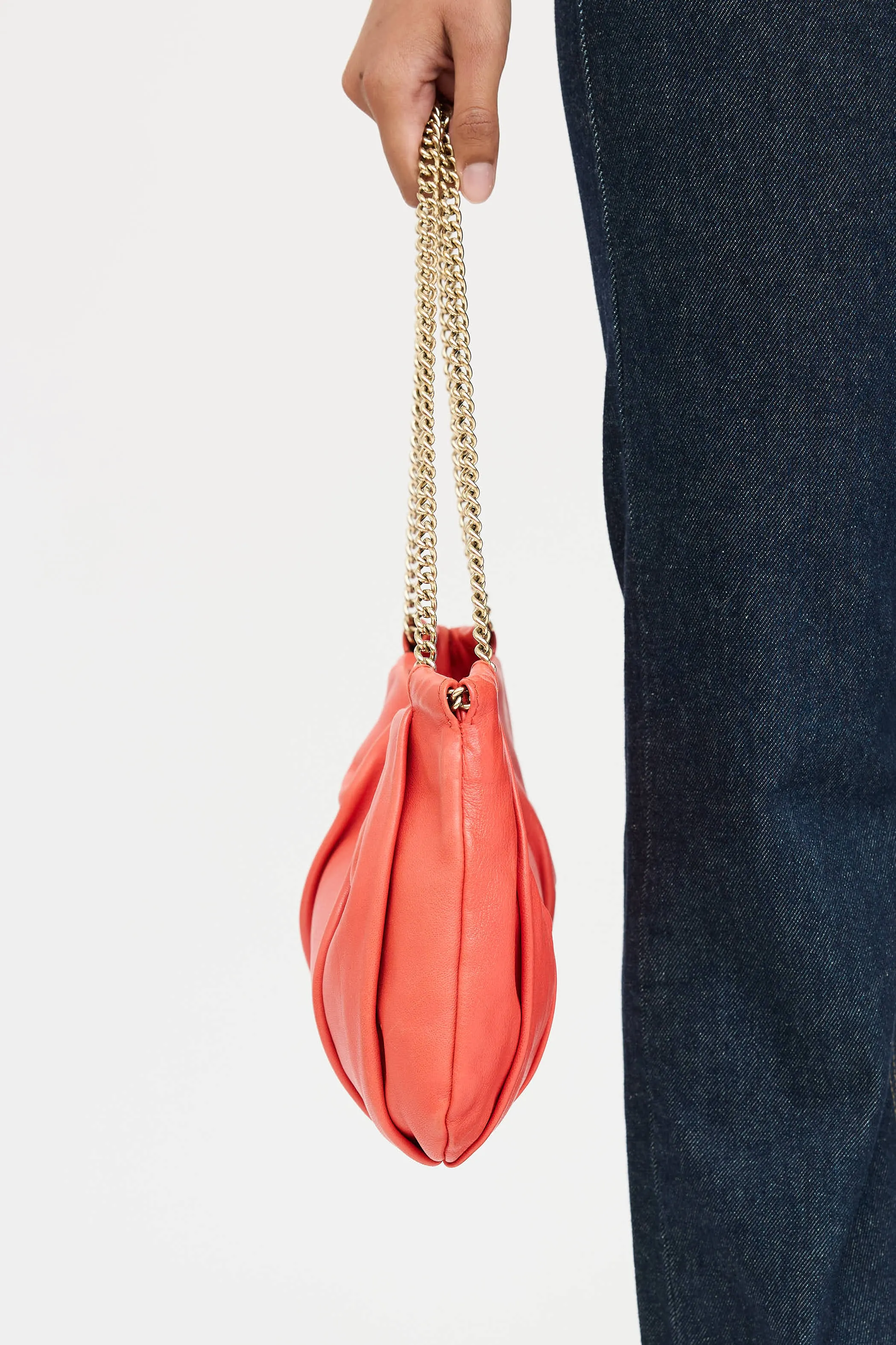 Leather Chain Shoulder Bag sold by VSP Consignment product image thumbnail 5