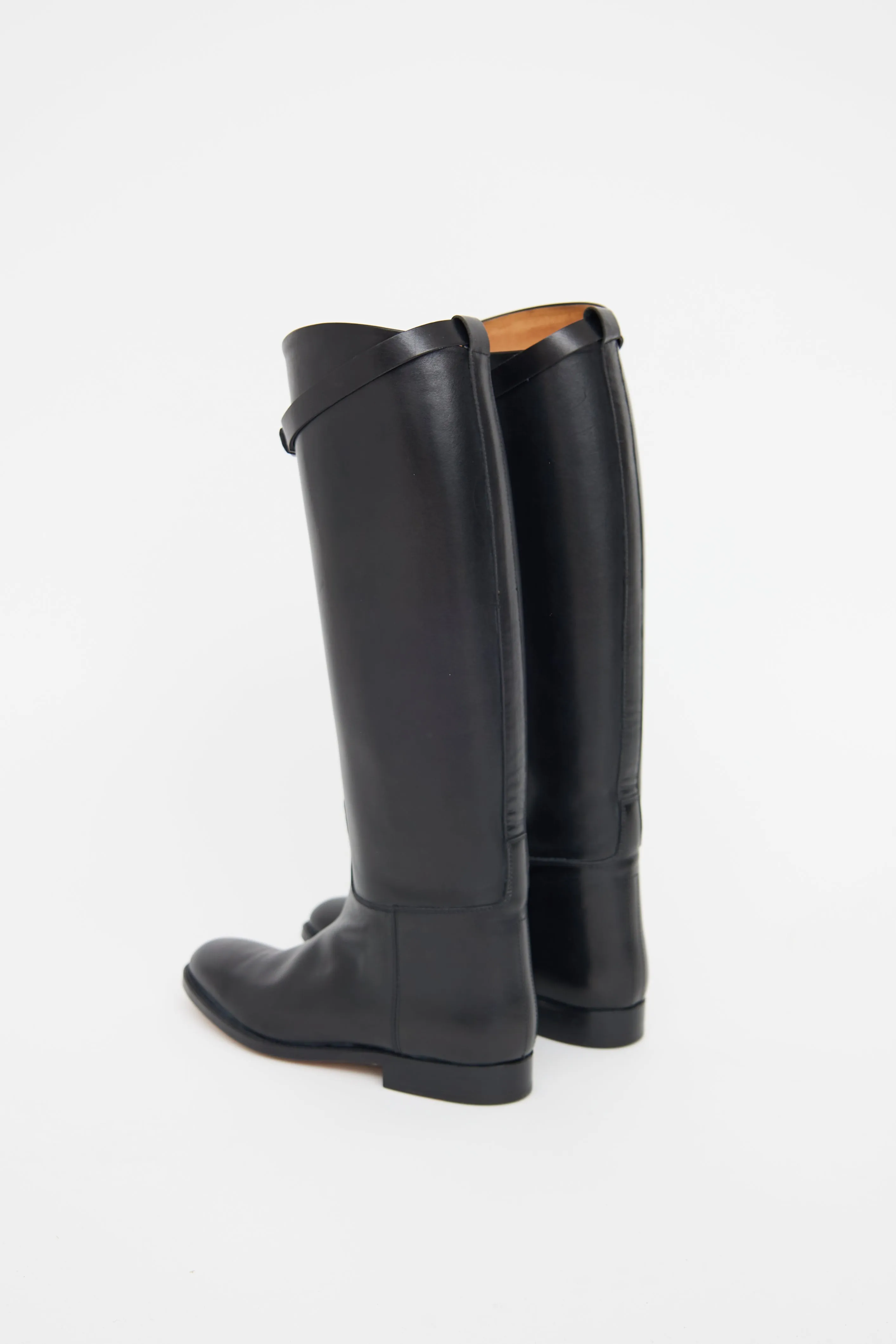 Leather Kelly Jumping Boot sold by VSP Consignment product image thumbnail 4